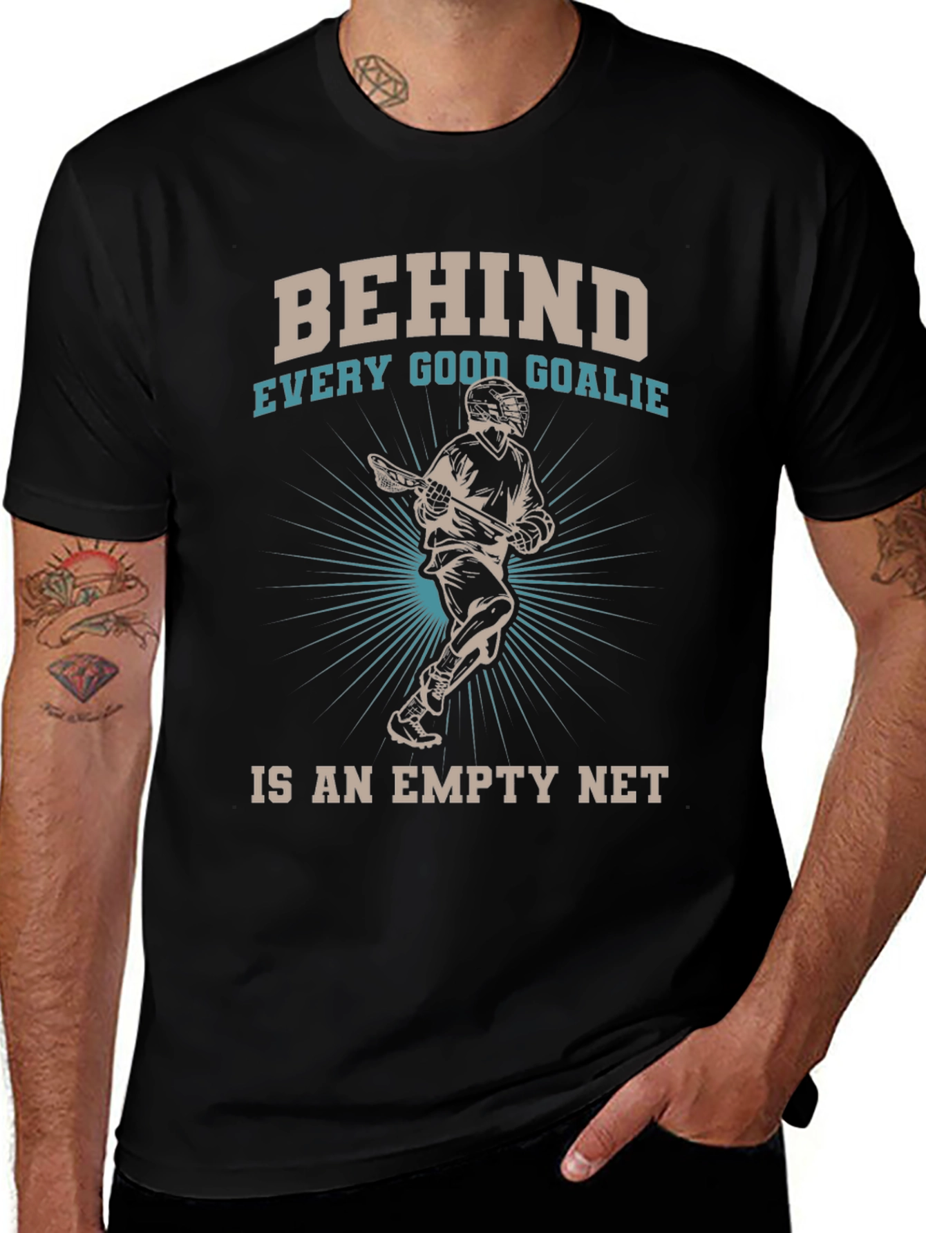 Behind Every Good Goalie Lacrosse T-Shirt