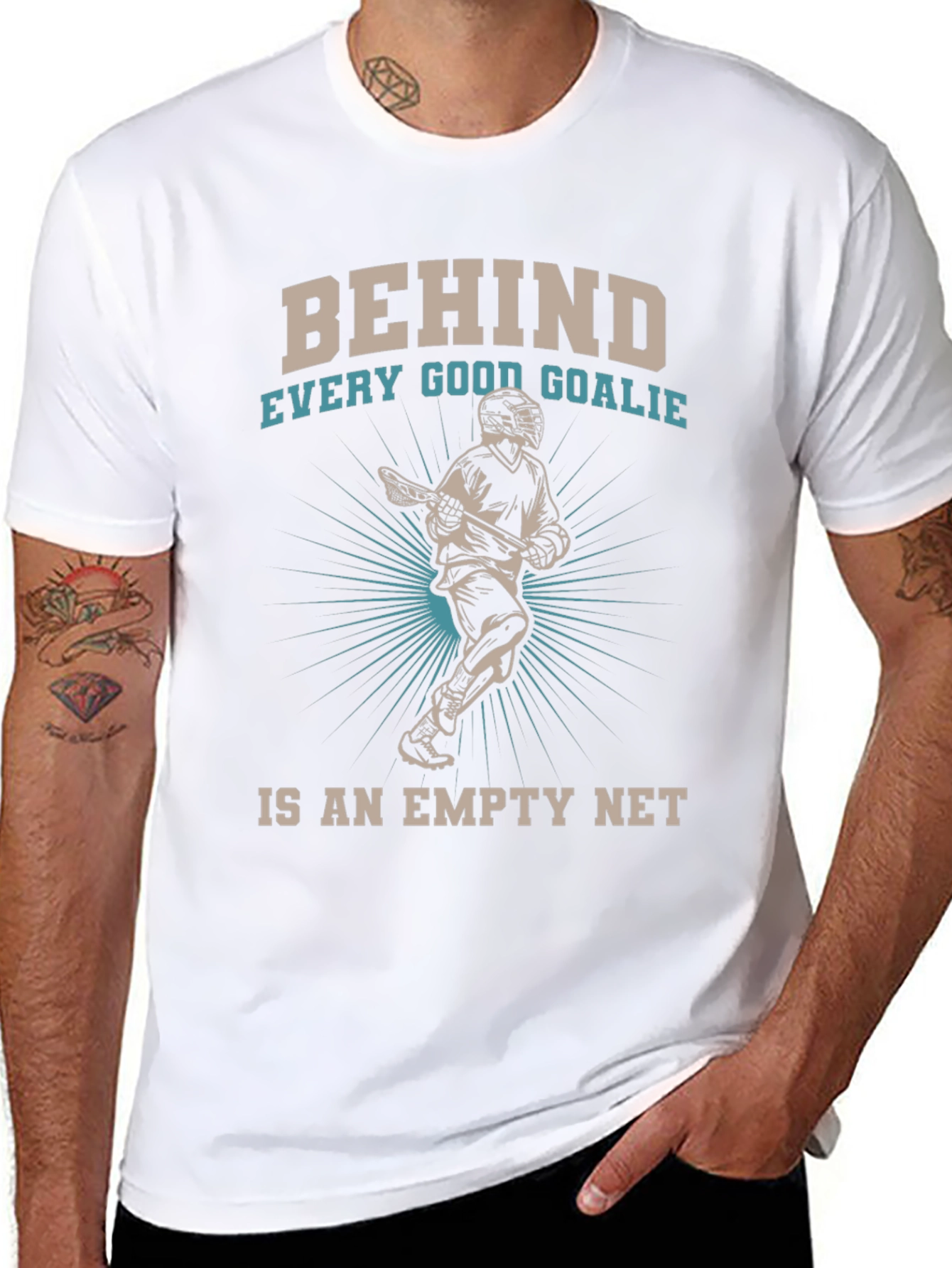 Behind Every Good Goalie Lacrosse T-Shirt