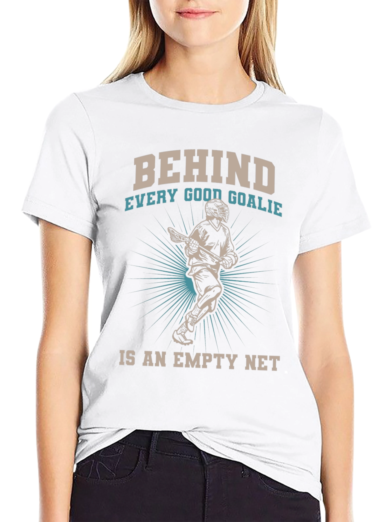 Behind Every Good Goalie Lacrosse T-Shirt