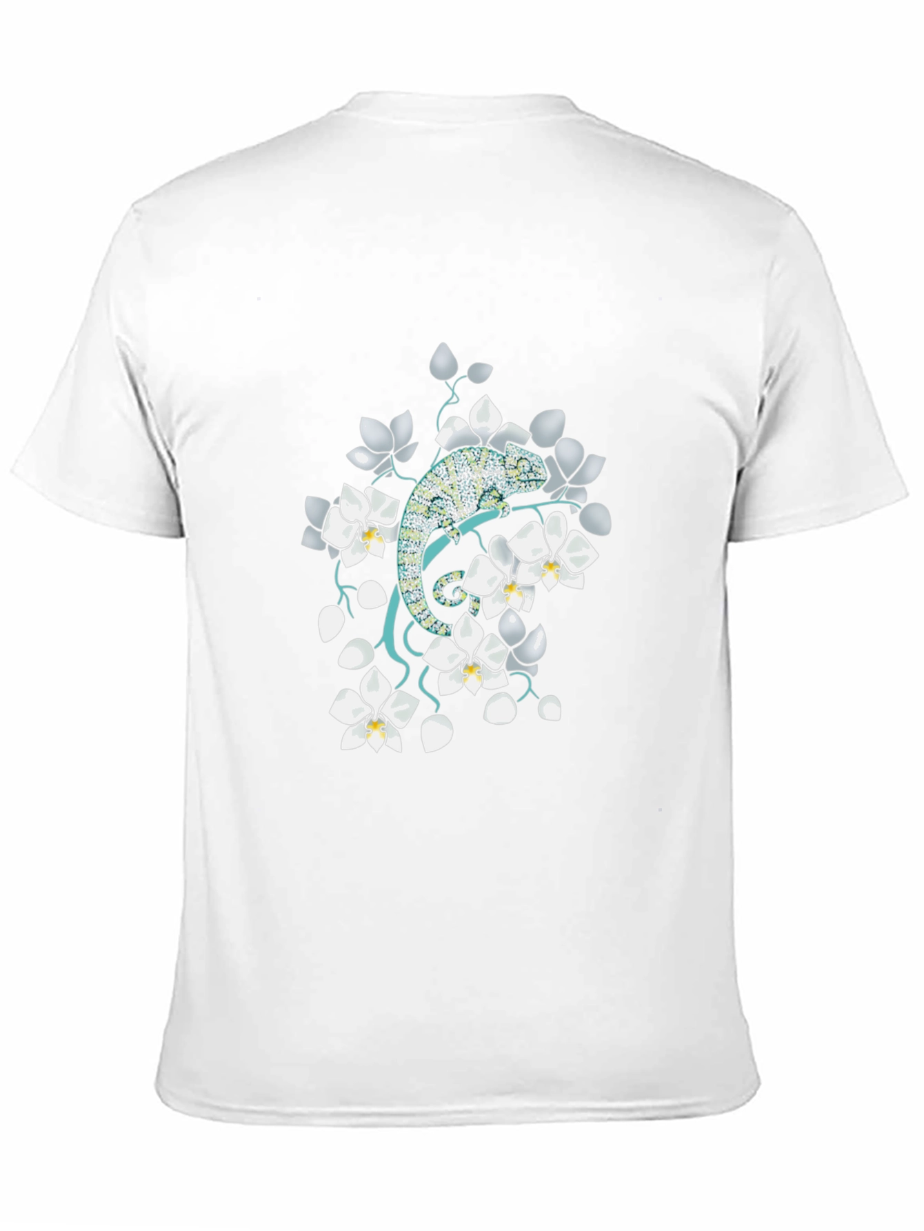 Chameleon Floral T-Shirt - Unique Graphic Tee