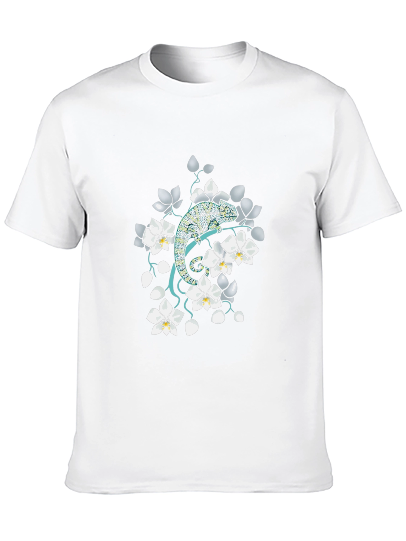 Chameleon Floral T-Shirt - Unique Graphic Tee
