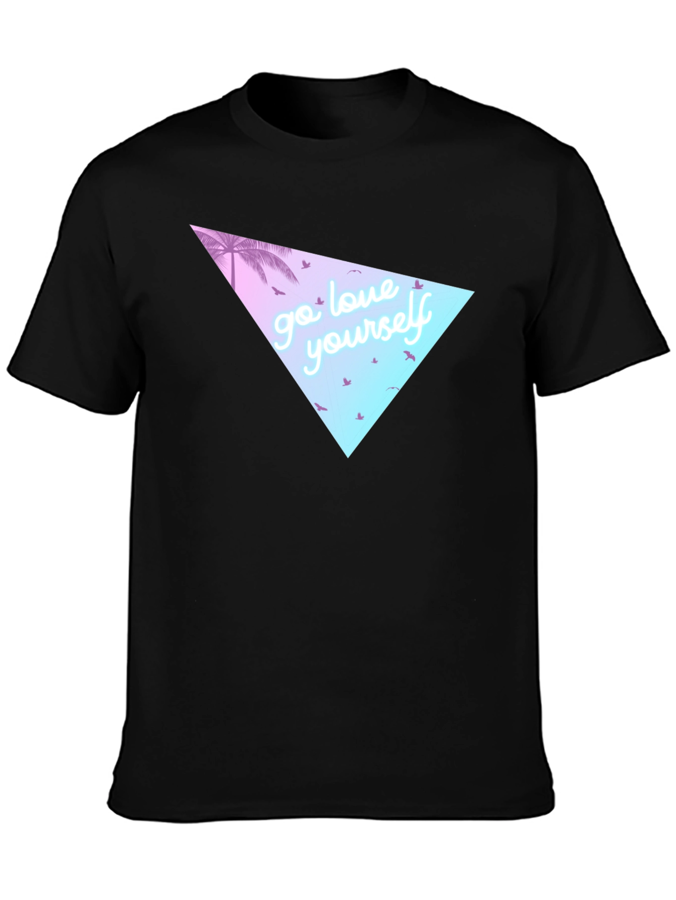 Go Love Yourself Black Graphic Tee