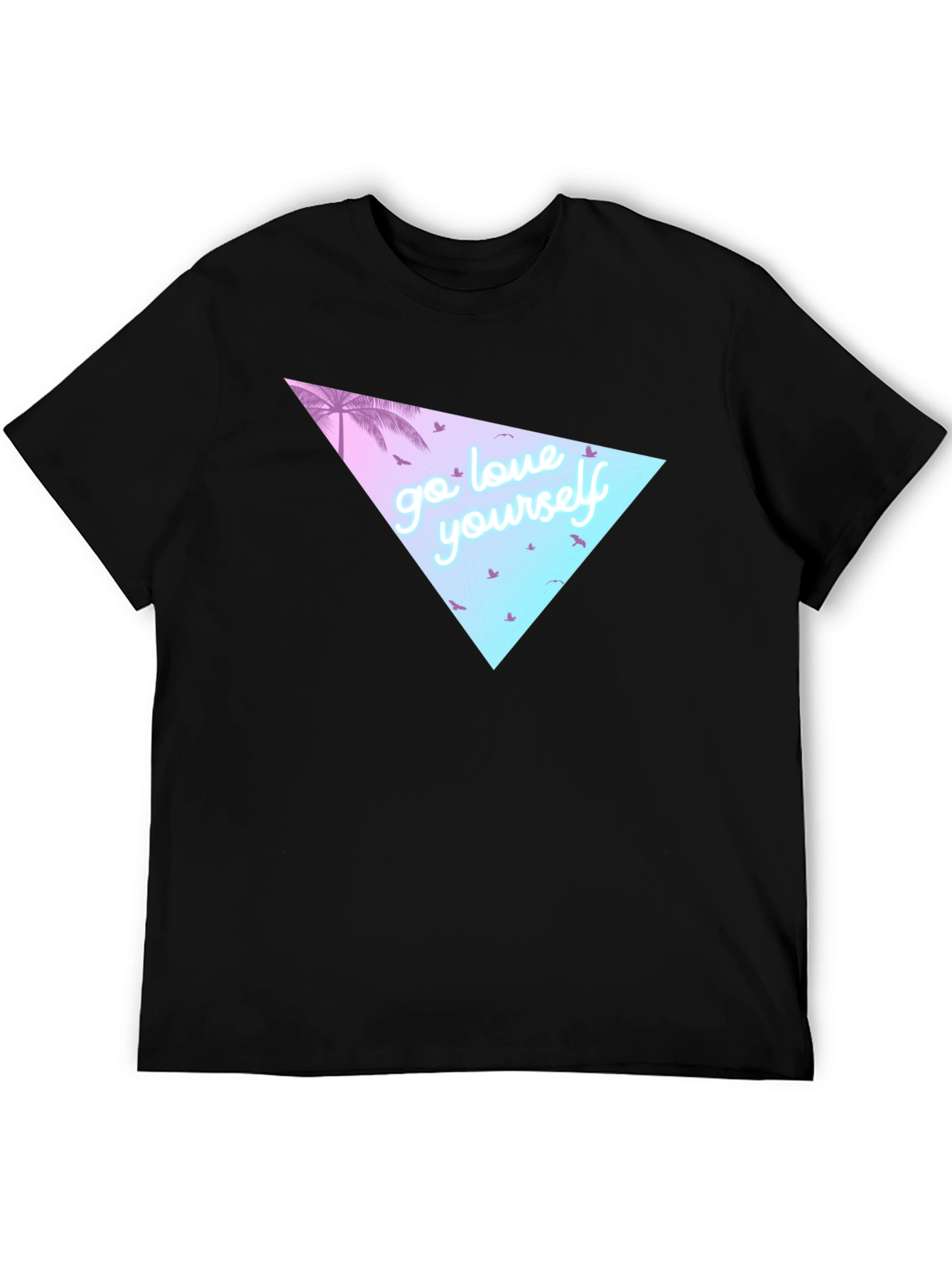Go Love Yourself Black Graphic Tee