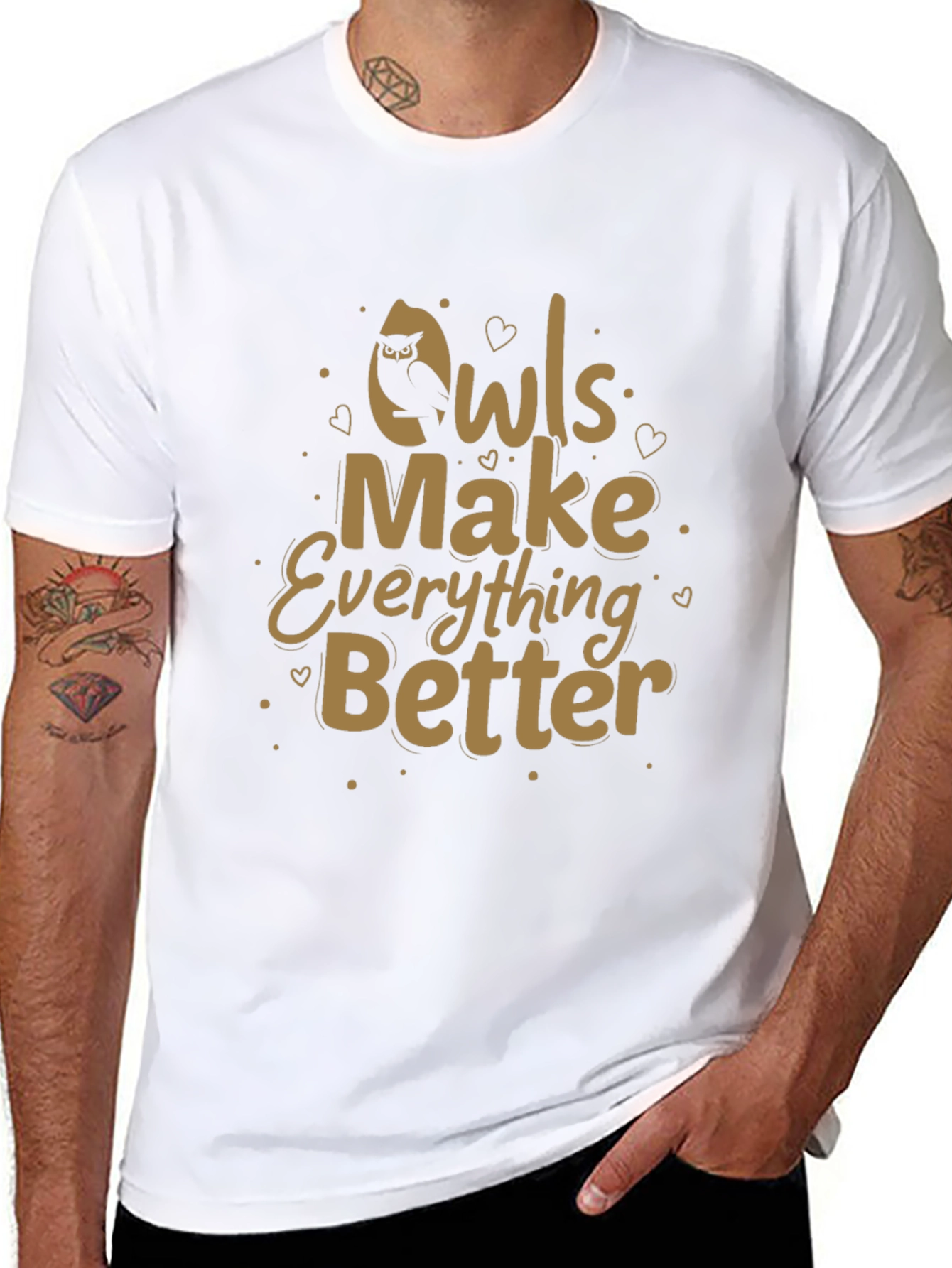 Owls Make Everything Better Graphic Tee