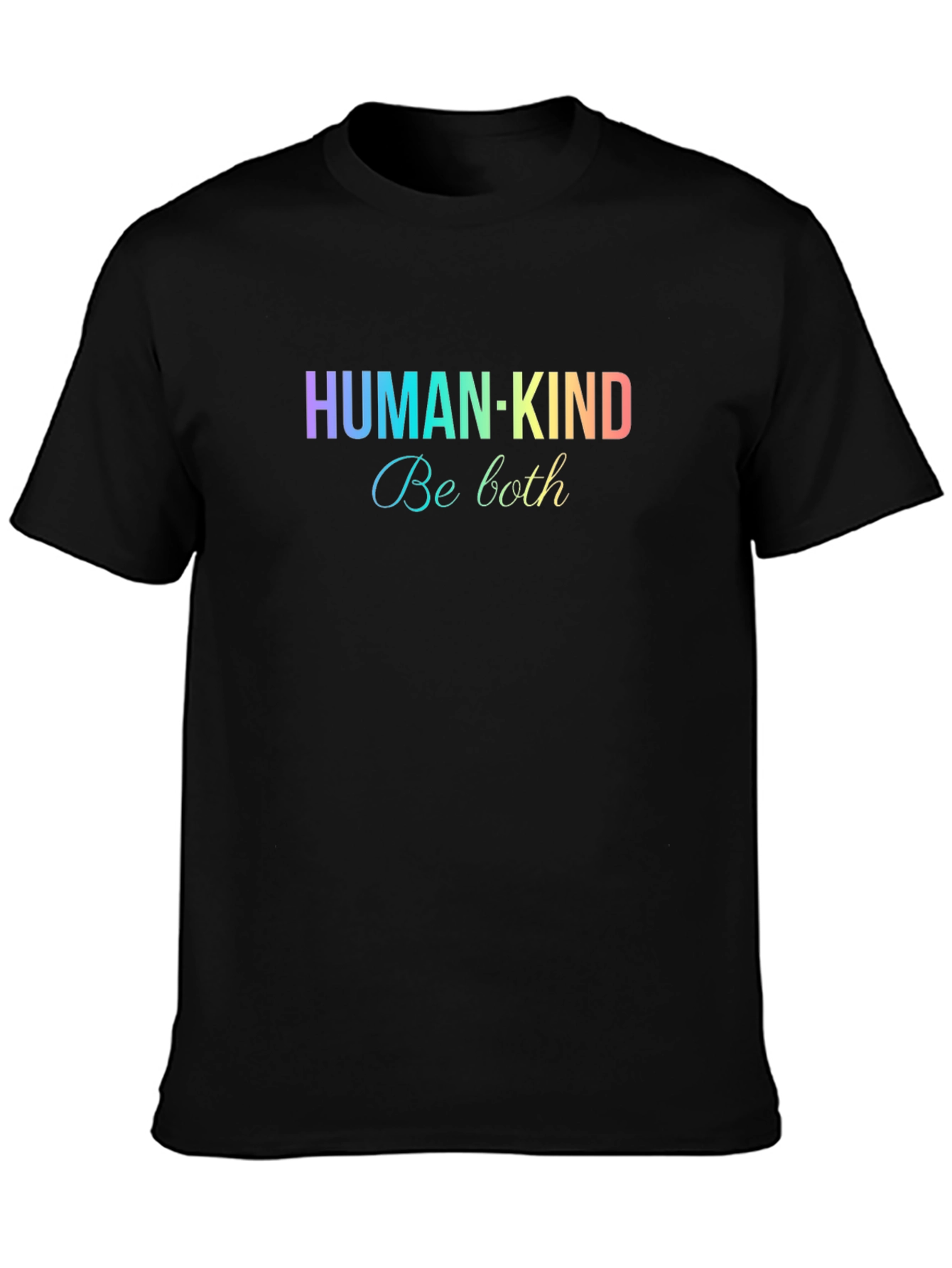 Human-Kind Be Both Black T-Shirt