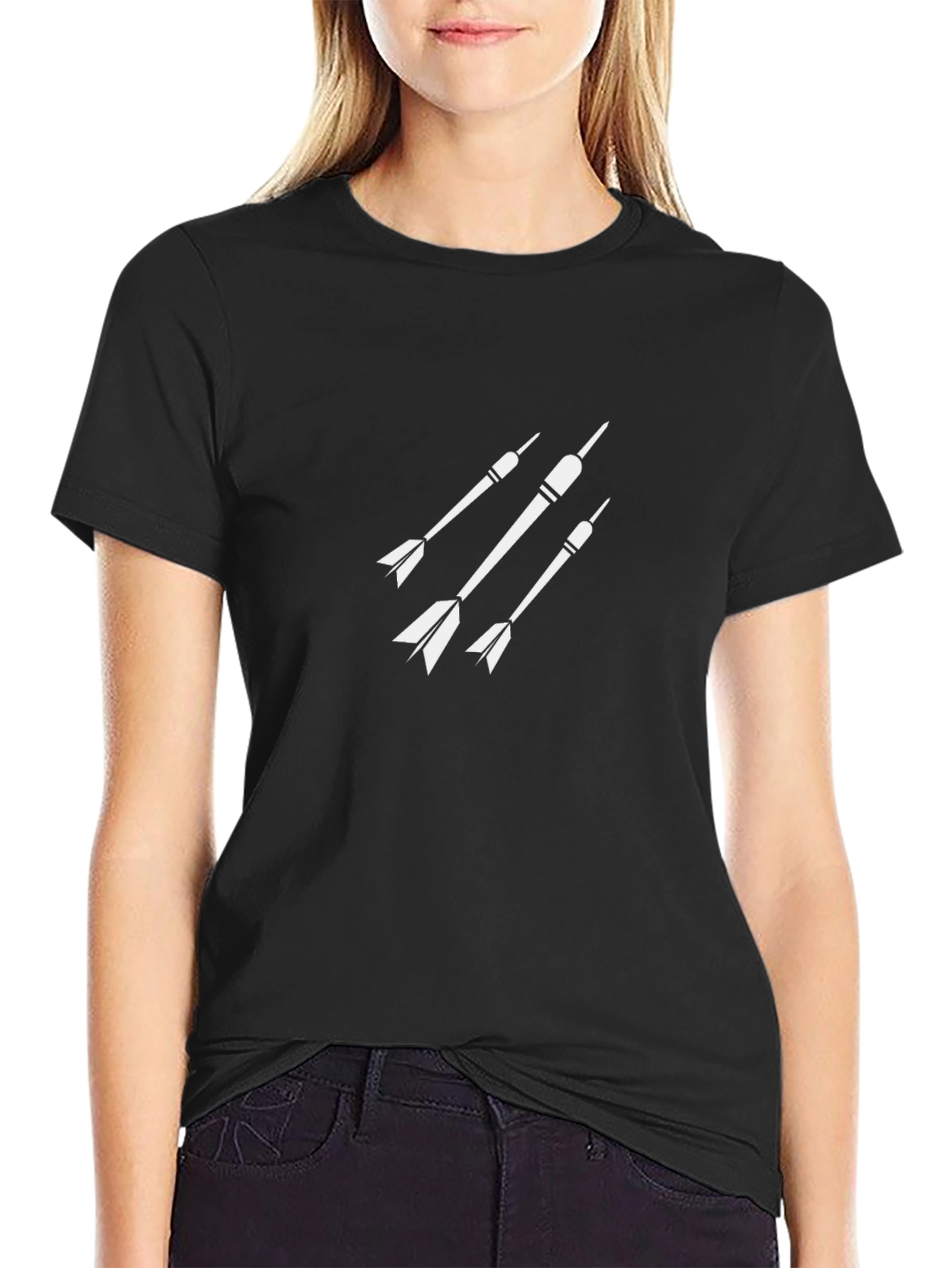Dart Arrow Graphic Tee - Black