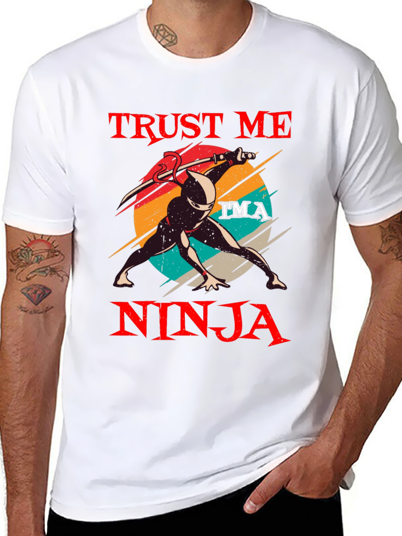 Trust Me Im A Ninja Black T-Shirt