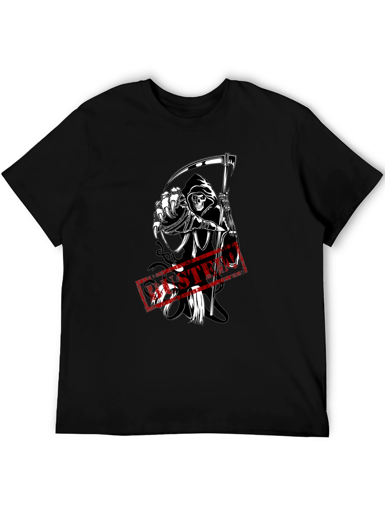 Grim Reaper Graphic Black T-Shirt