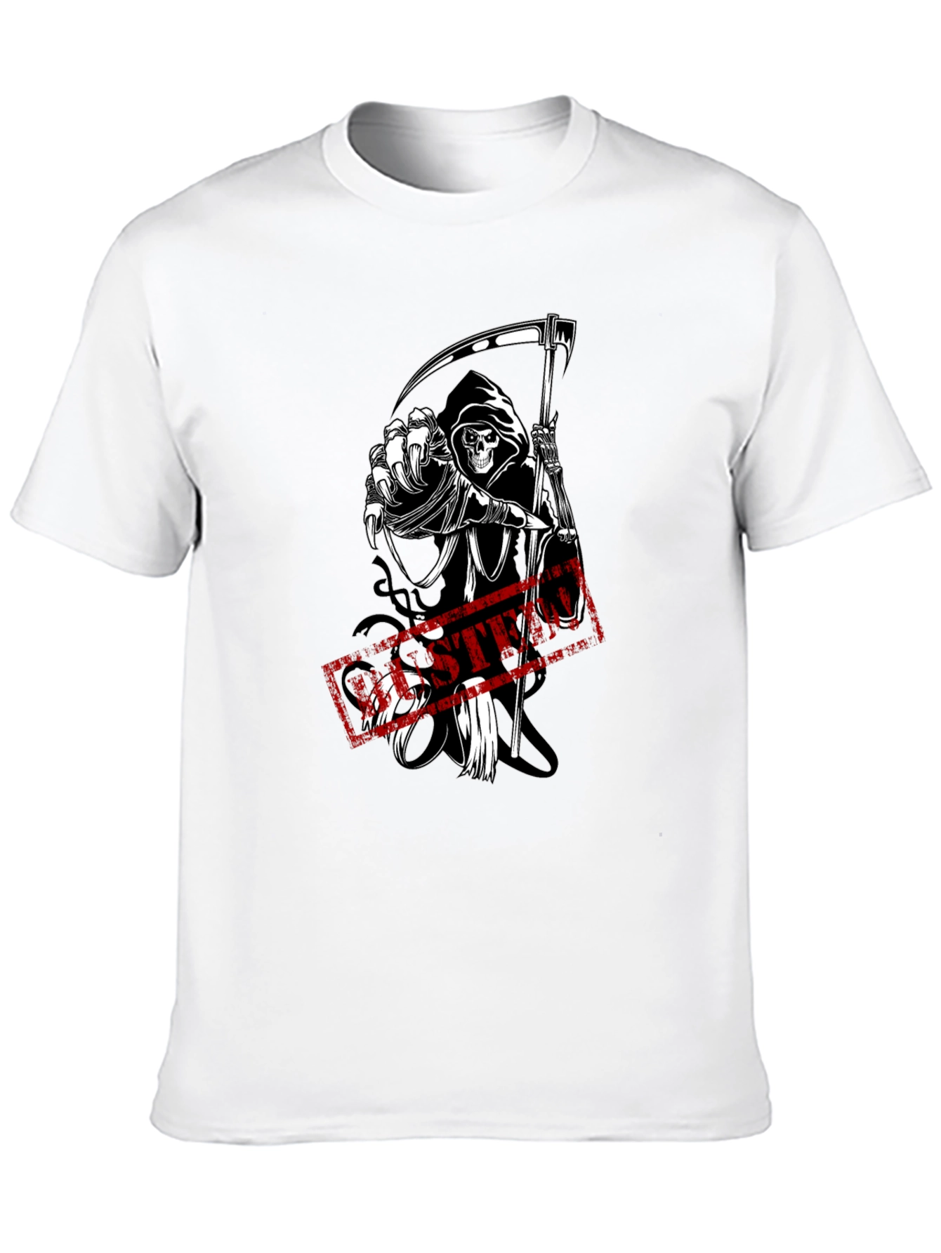 Grim Reaper Graphic Black T-Shirt