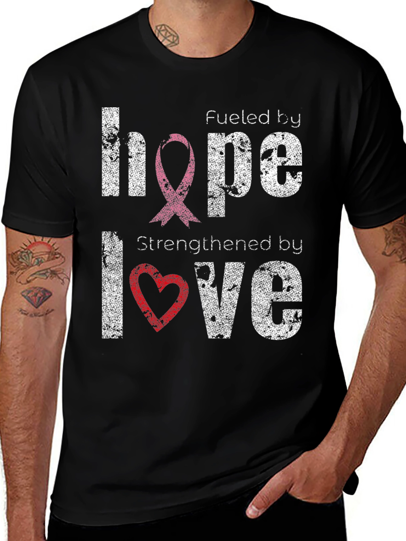 Hope and Love T-Shirt: Cancer Awareness