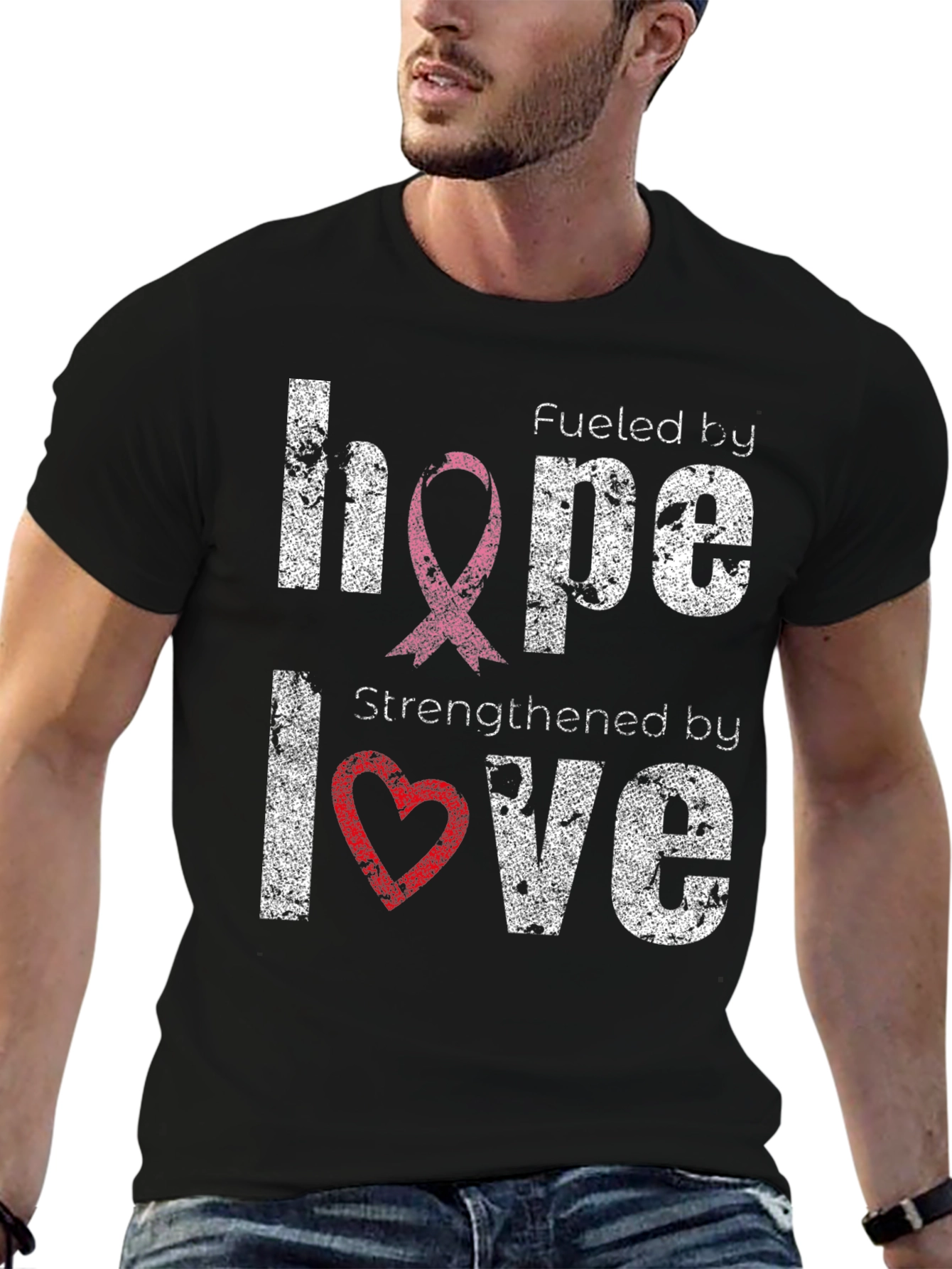 Hope and Love T-Shirt: Cancer Awareness