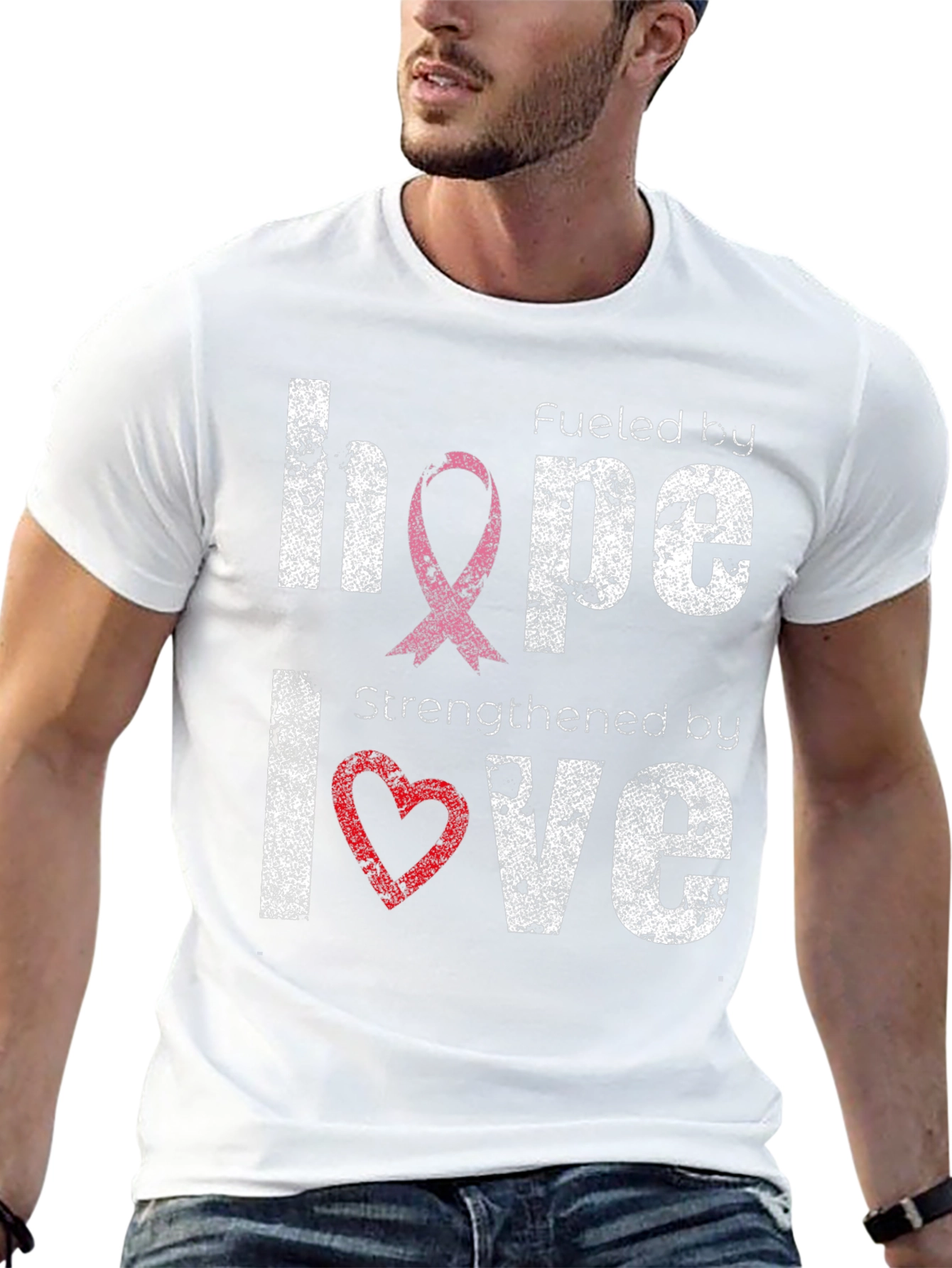 Hope and Love T-Shirt: Cancer Awareness