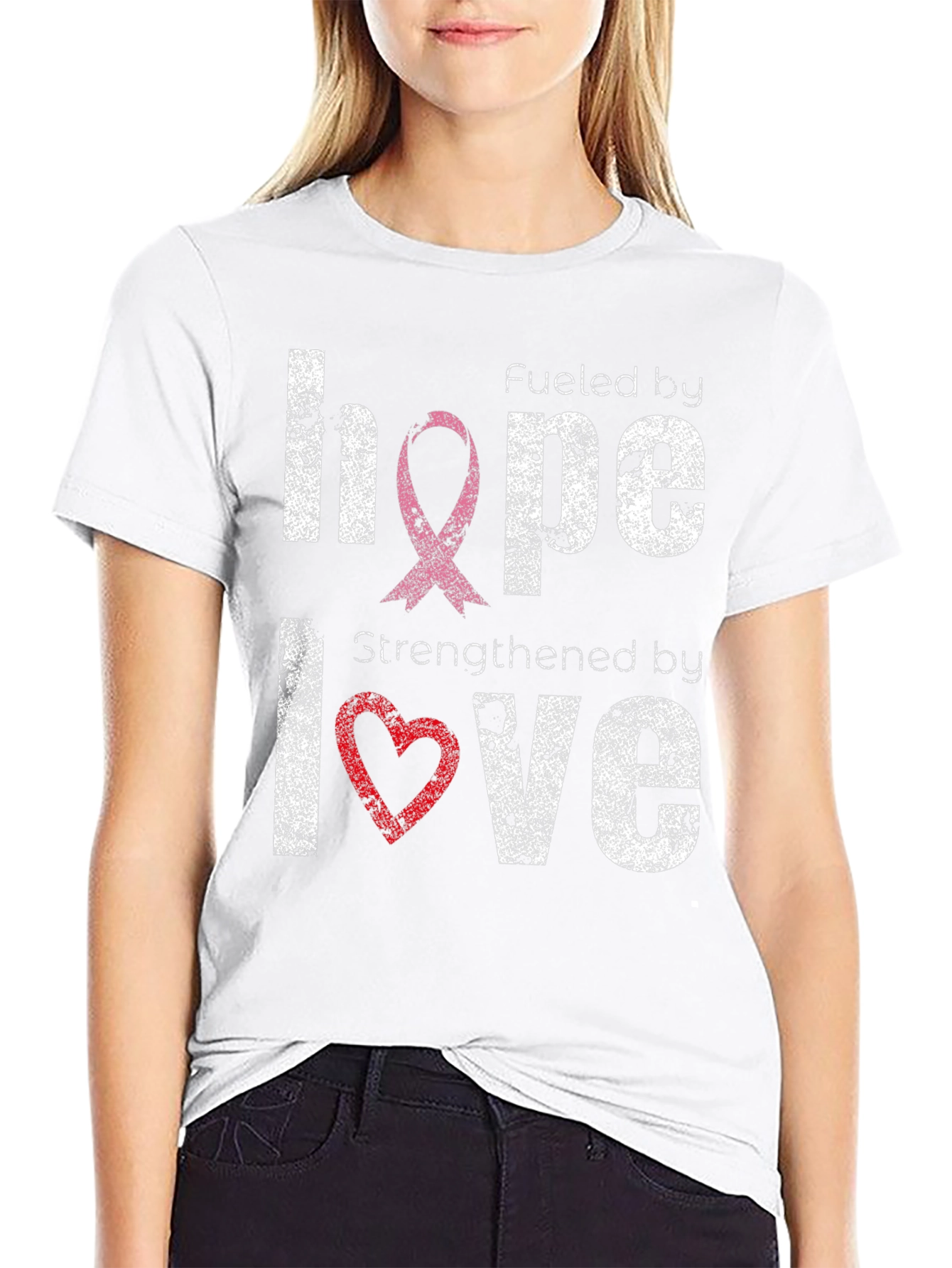 Hope and Love T-Shirt: Cancer Awareness