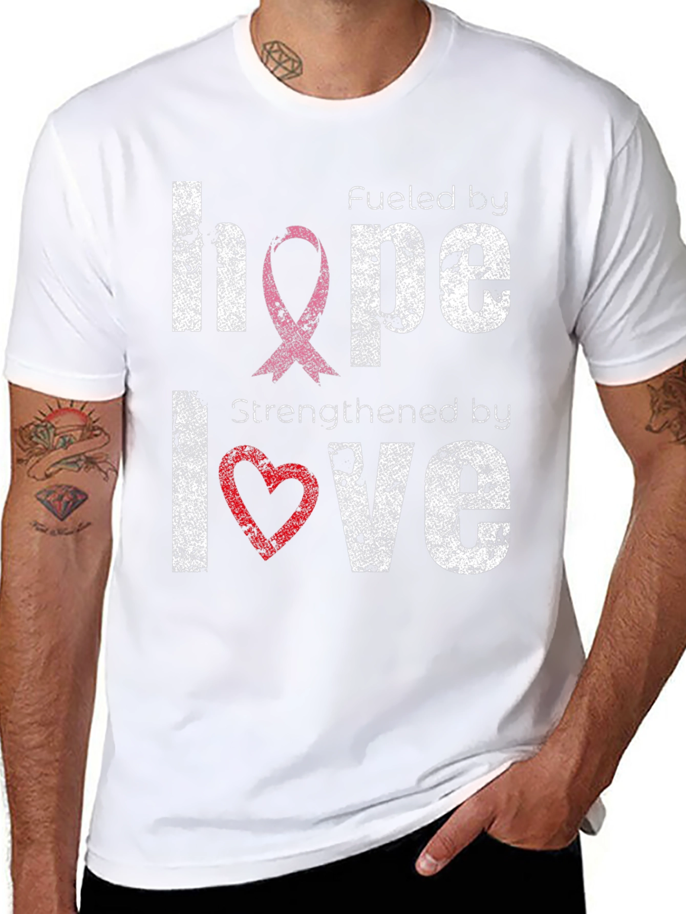 Hope and Love T-Shirt: Cancer Awareness