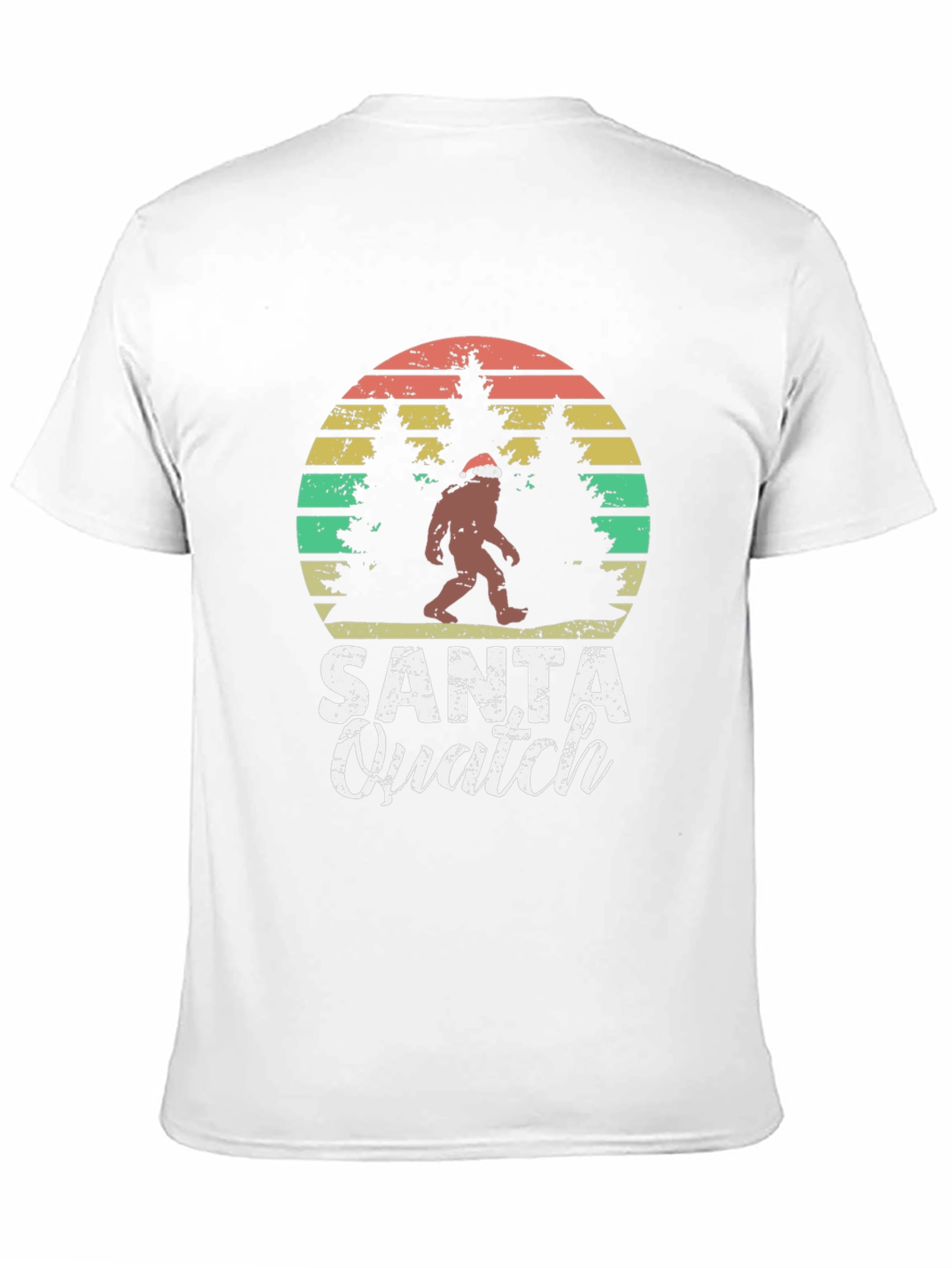 Santa Quatch T-Shirt Bigfoot Christmas Tee