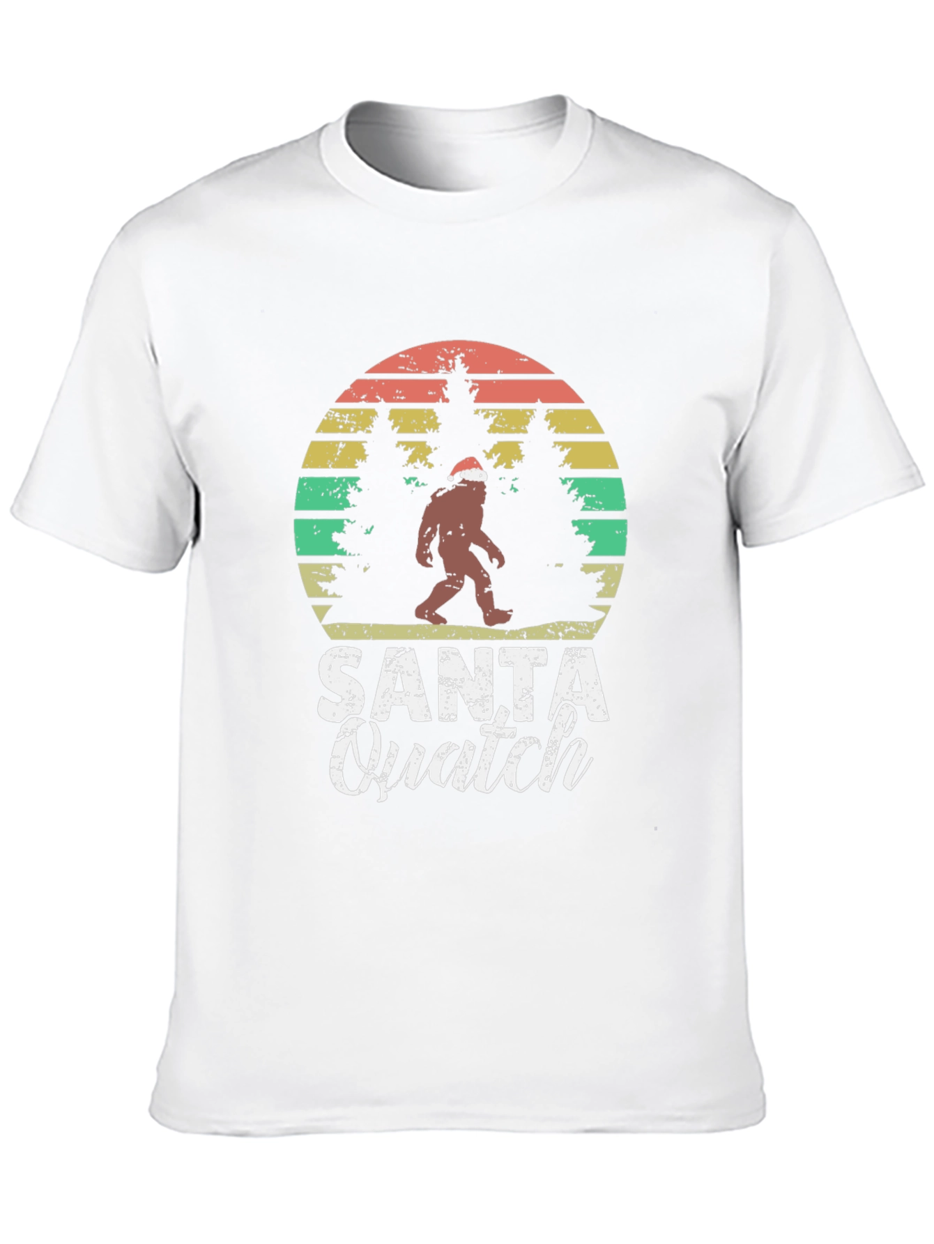 Santa Quatch T-Shirt Bigfoot Christmas Tee