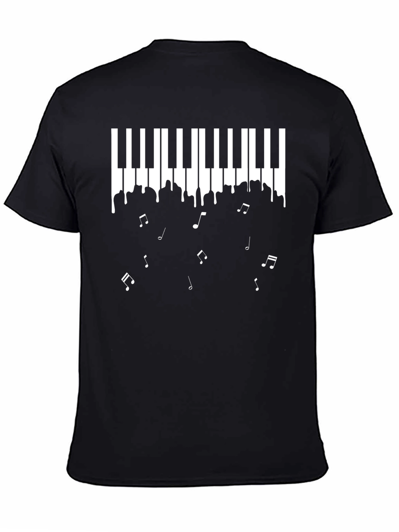 Piano Keys Music Notes Mens T-Shirt