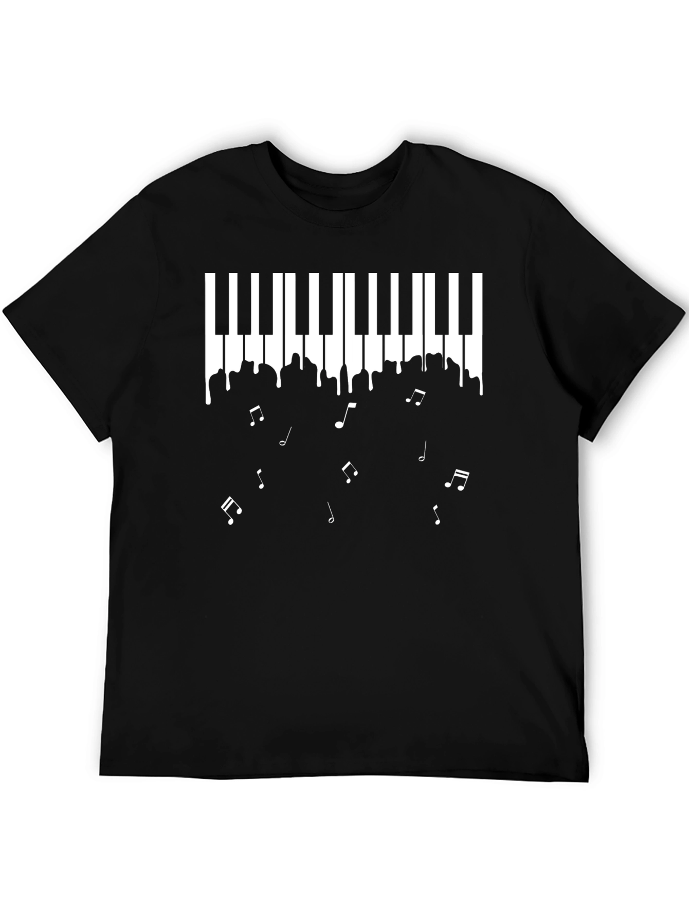 Piano Keys Music Notes Mens T-Shirt
