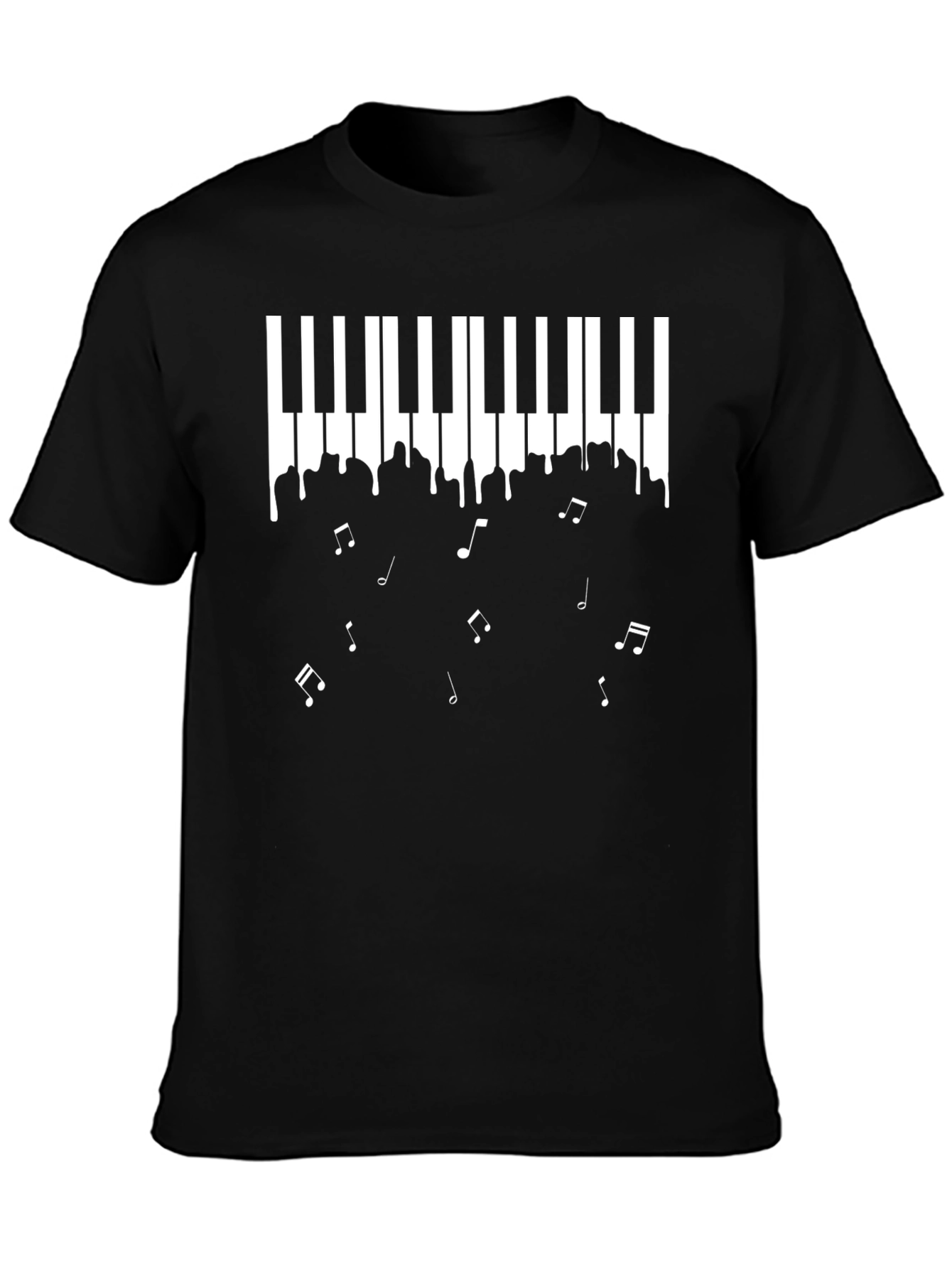 Piano Keys Music Notes Mens T-Shirt