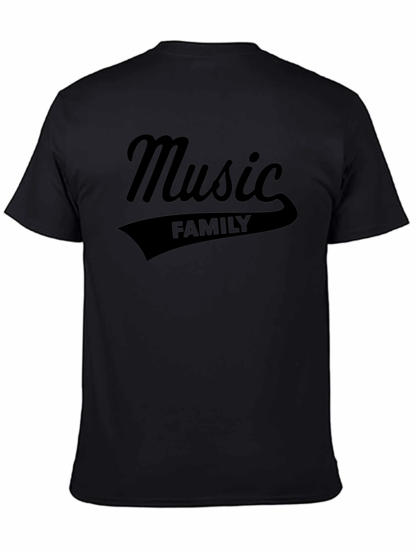 Music Family Black T-Shirt