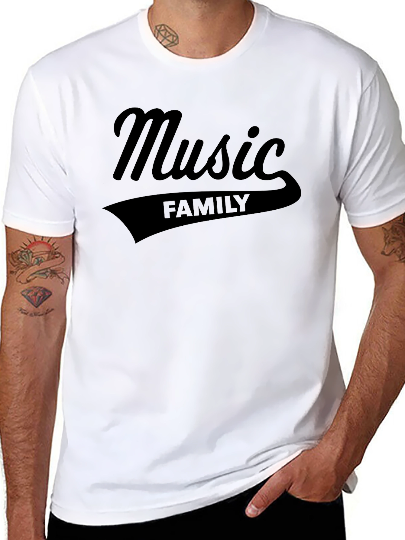 Music Family Black T-Shirt