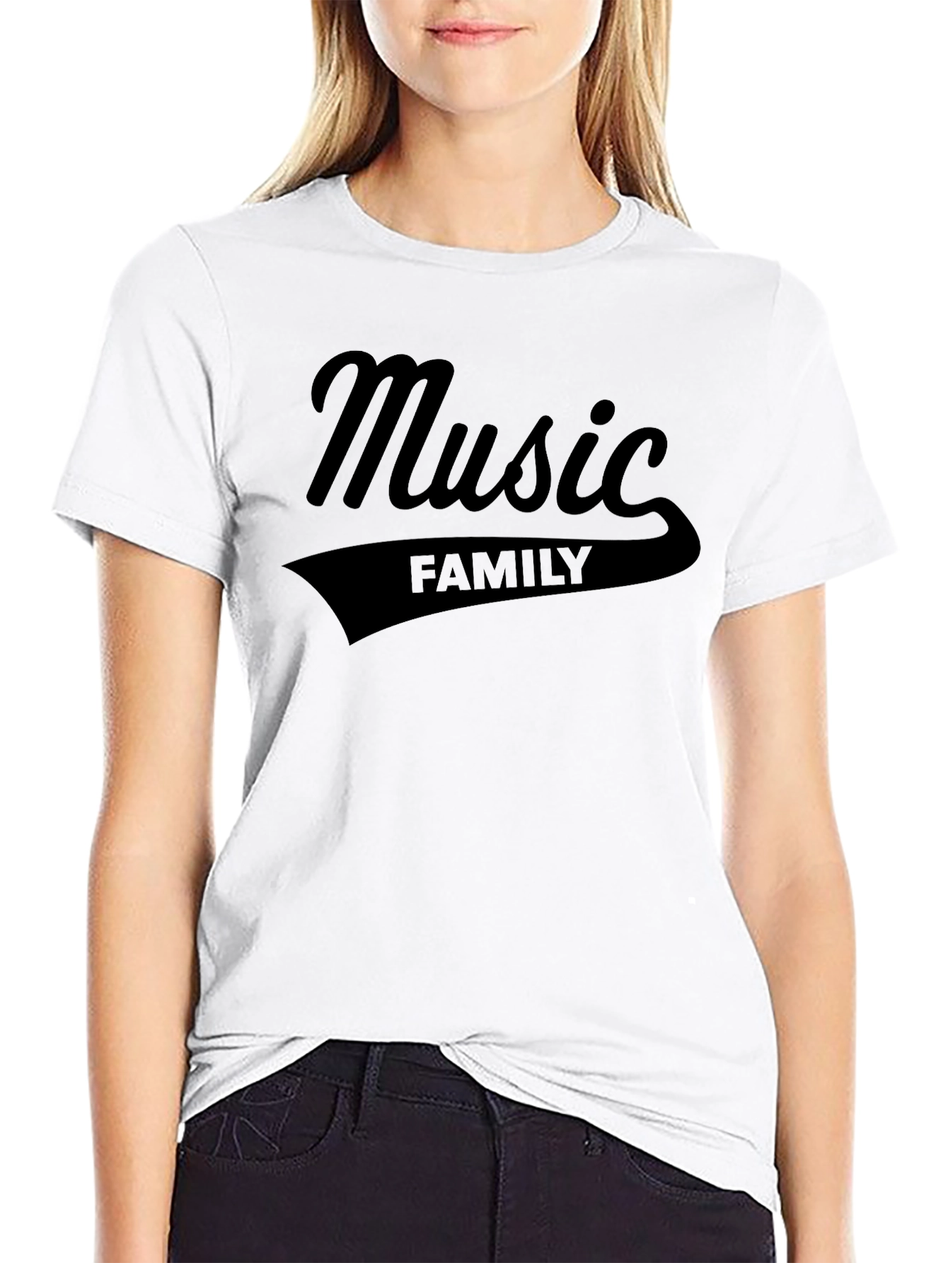 Music Family Black T-Shirt