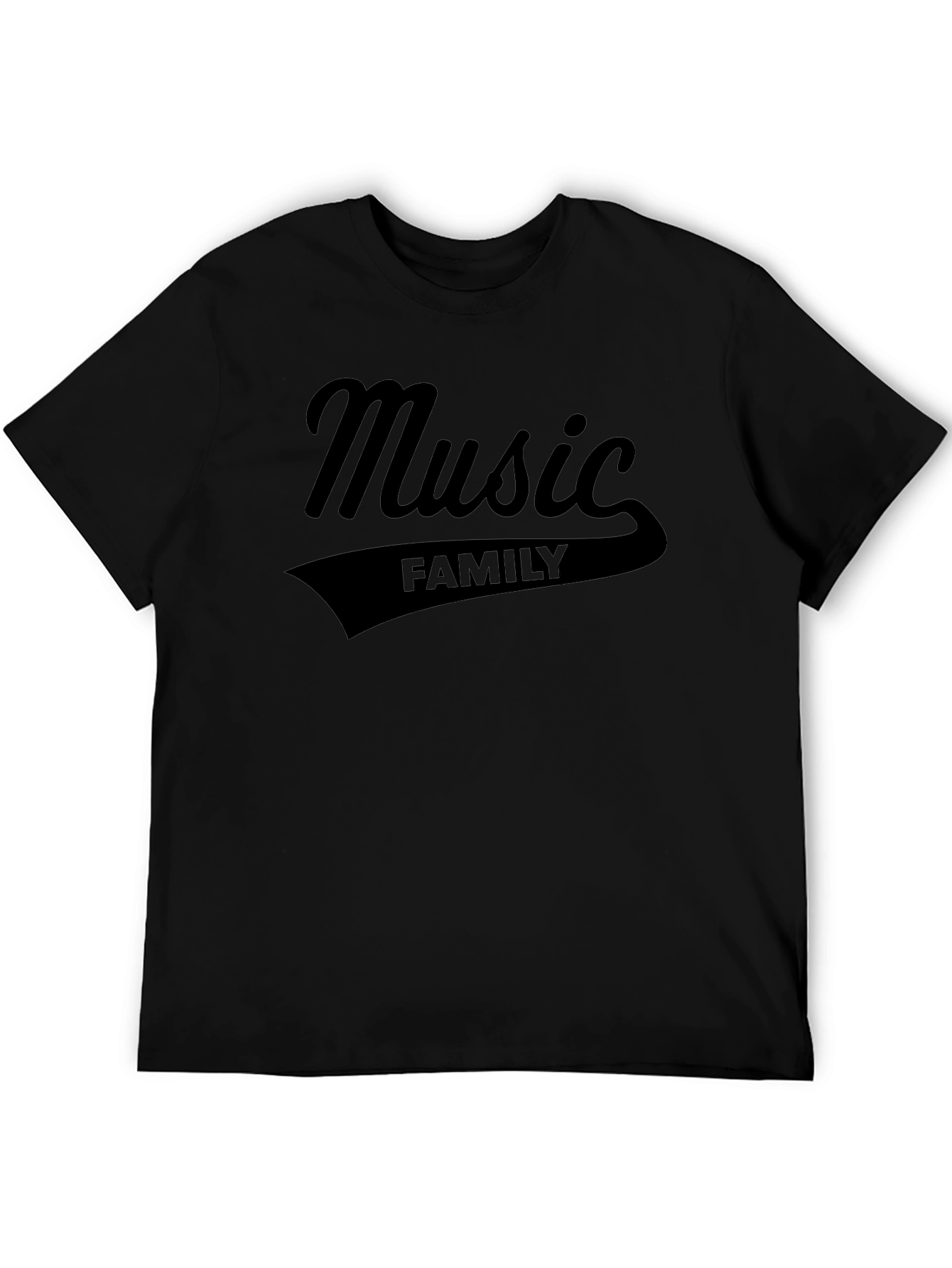 Music Family Black T-Shirt