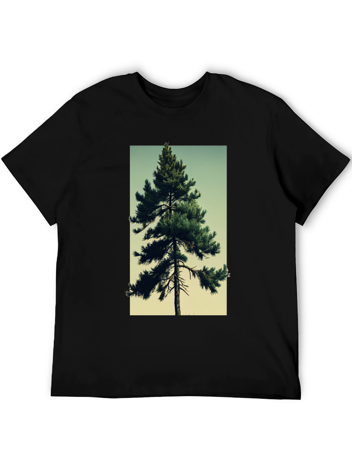 Evergreen Tree Graphic Tee - Nature Lovers T-Shirt