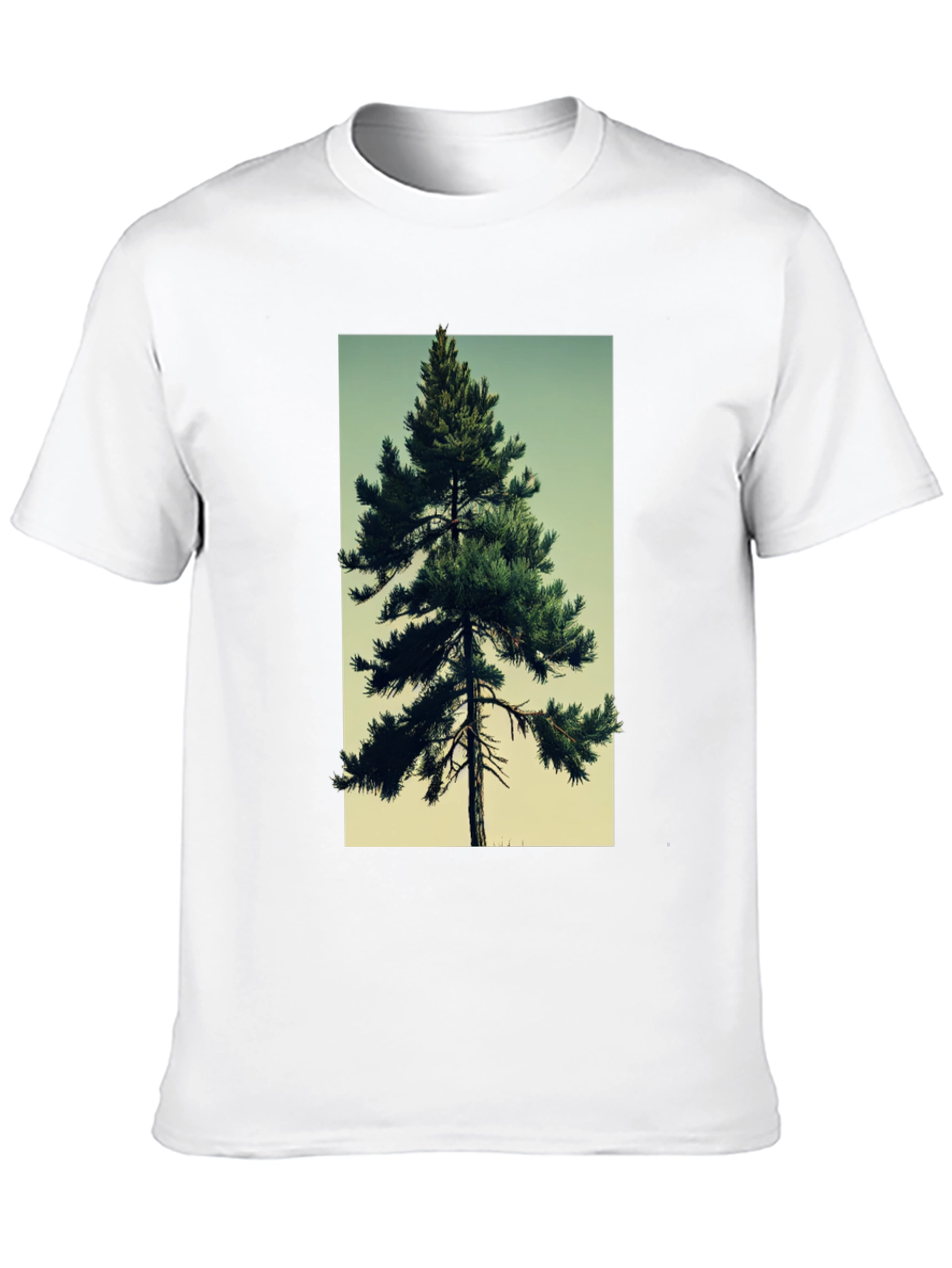 Evergreen Tree Graphic Tee - Nature Lovers T-Shirt