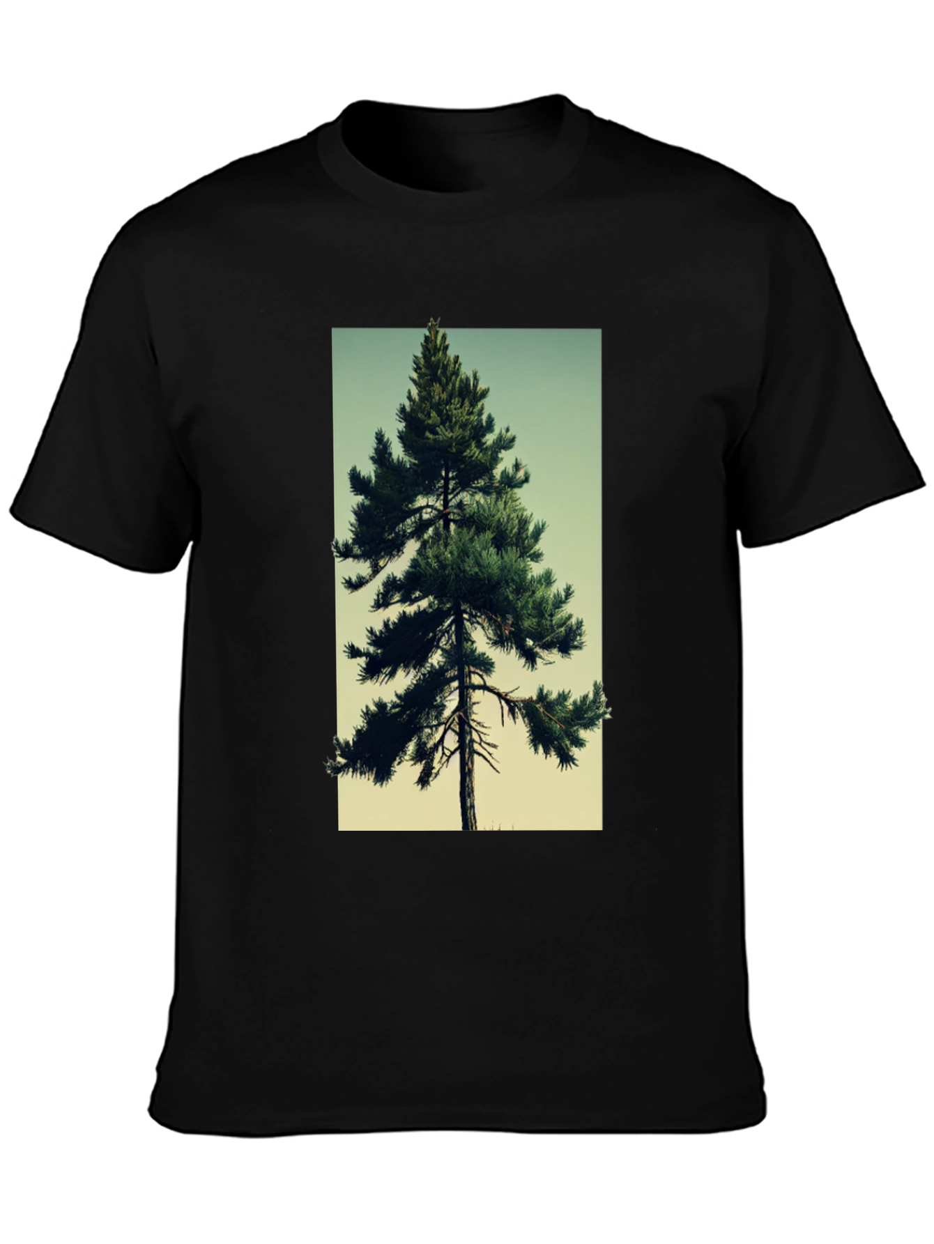 Evergreen Tree Graphic Tee - Nature Lovers T-Shirt