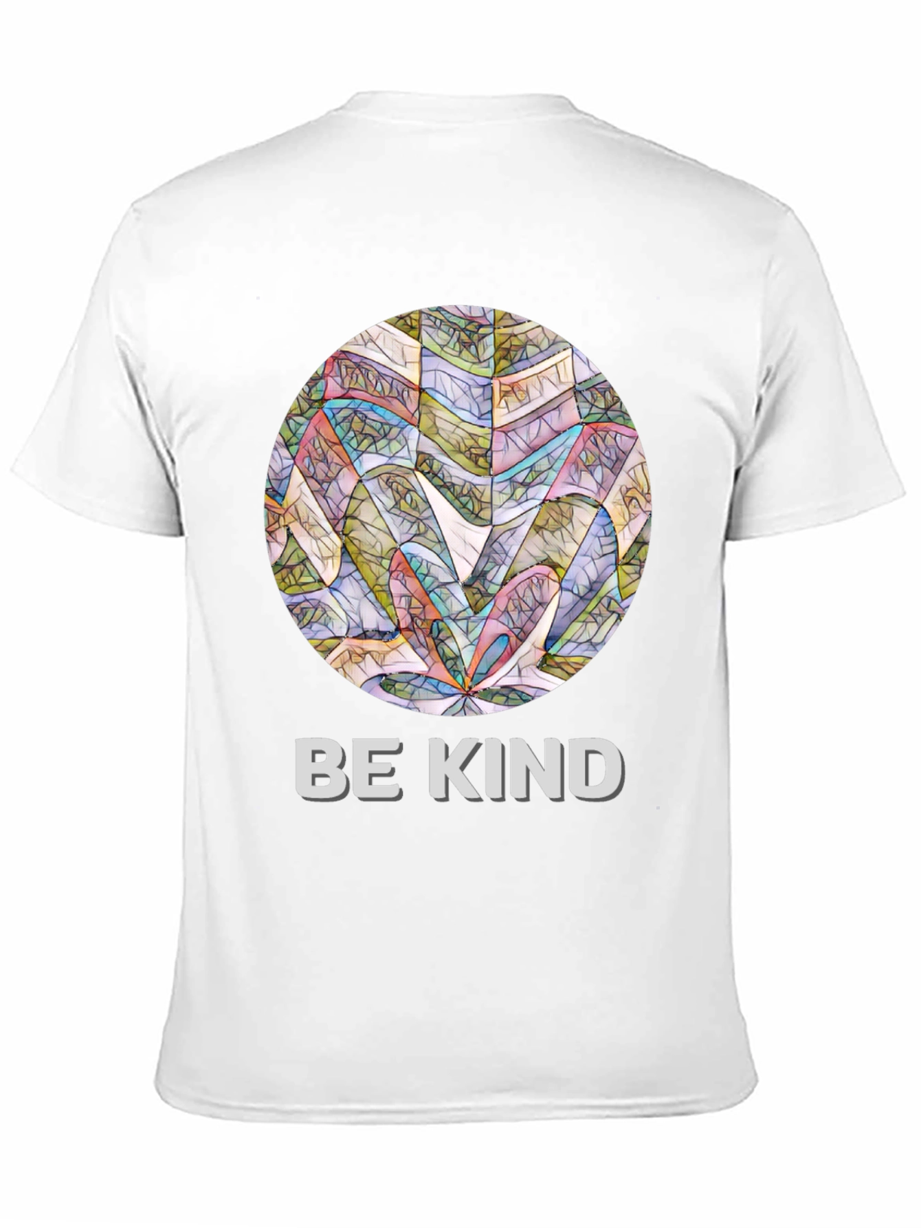 Be Kind Graphic Tee - Abstract Circle Design