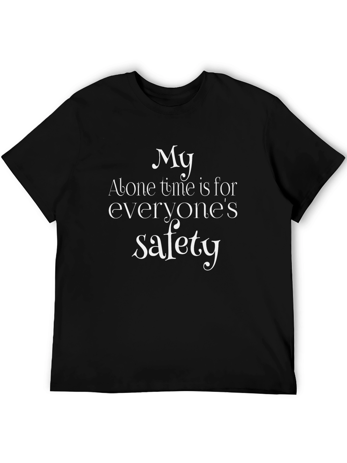 Alone Time Safety T-Shirt - Introvert Humor Tee