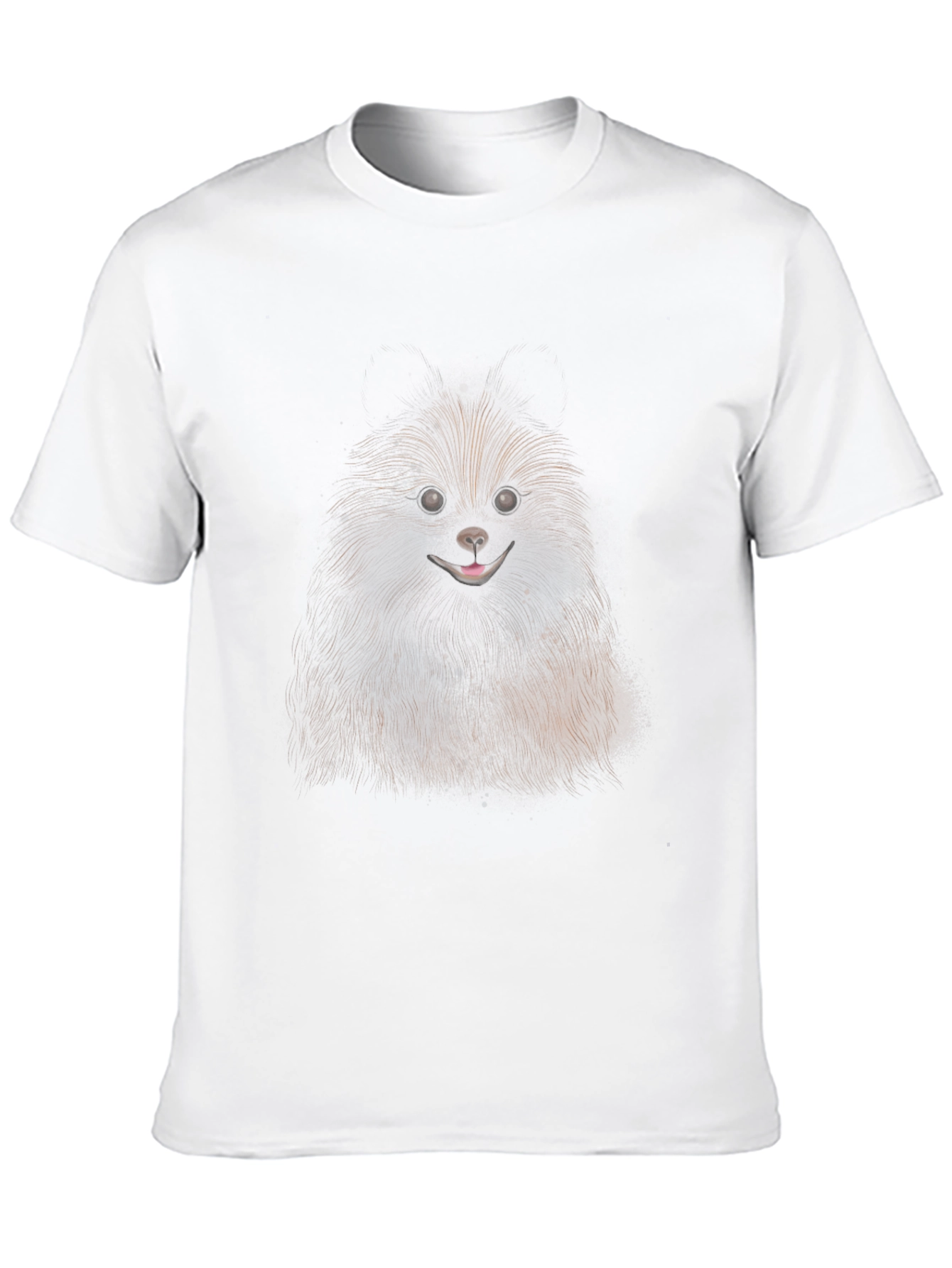 Dog Graphic Black Cotton T-Shirt