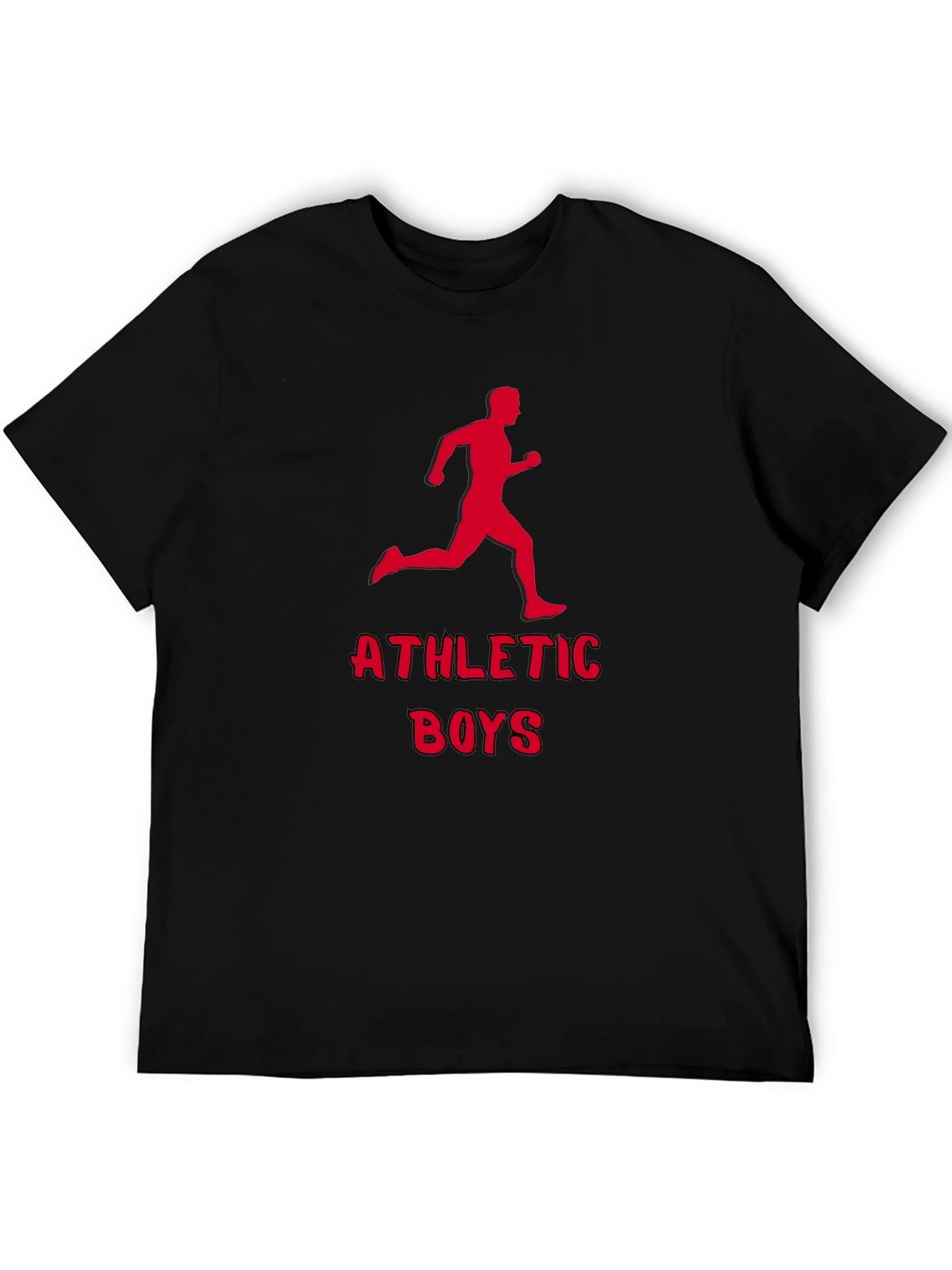 Athletic Boys Graphic Tee - Running Man Print