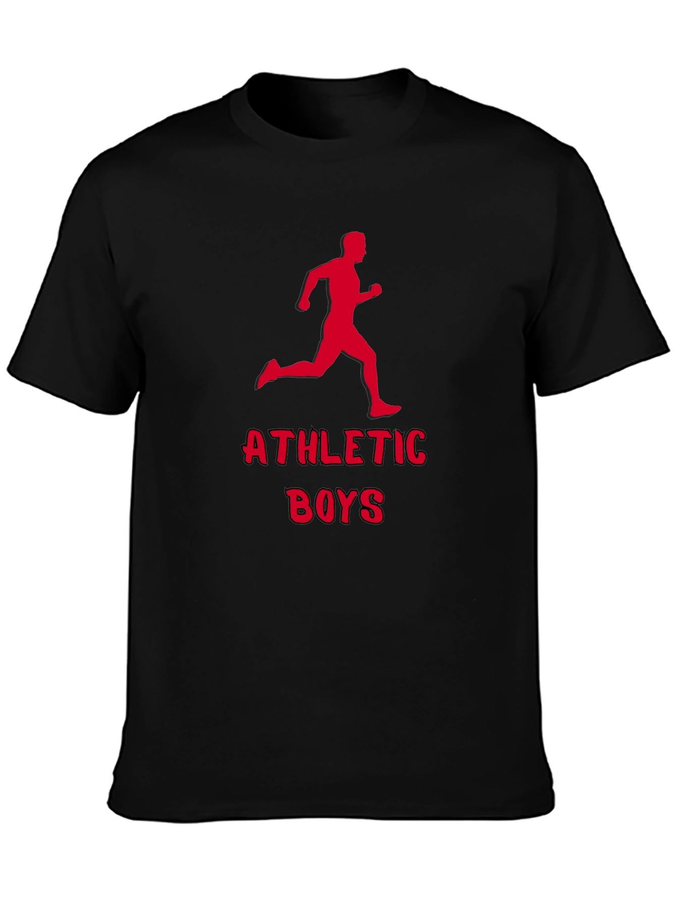 Athletic Boys Graphic Tee - Running Man Print