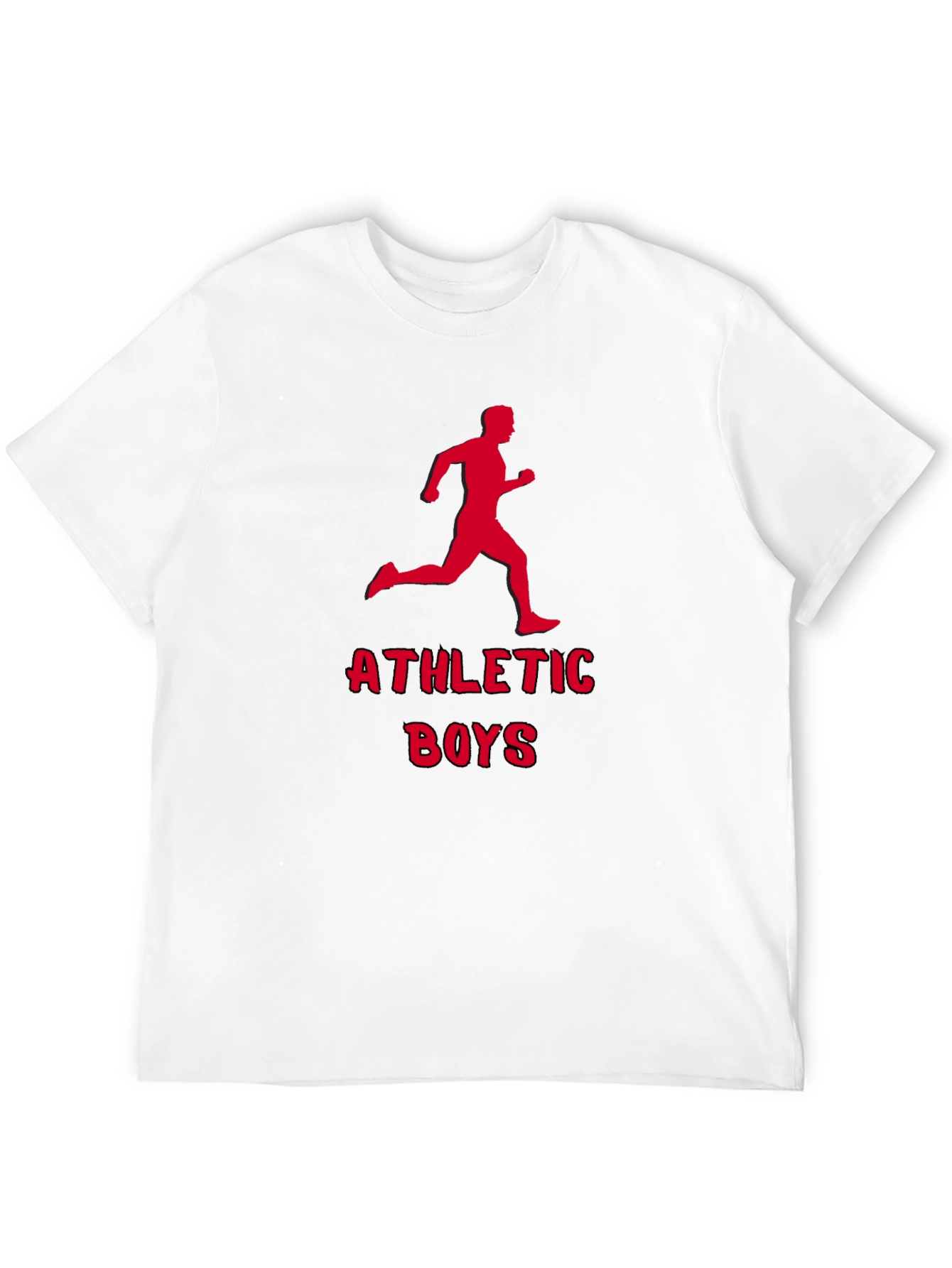Athletic Boys Graphic Tee - Running Man Print