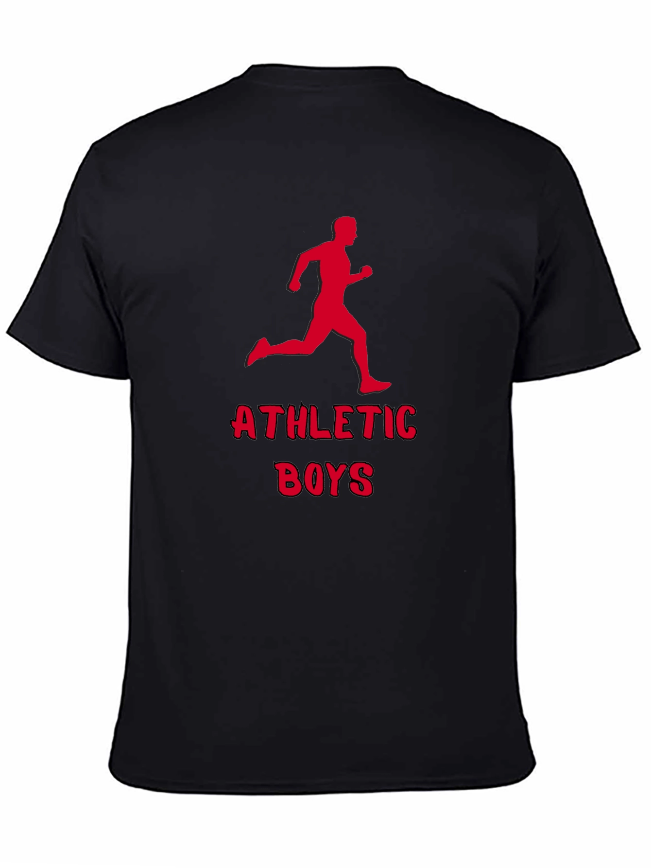 Athletic Boys Graphic Tee - Running Man Print