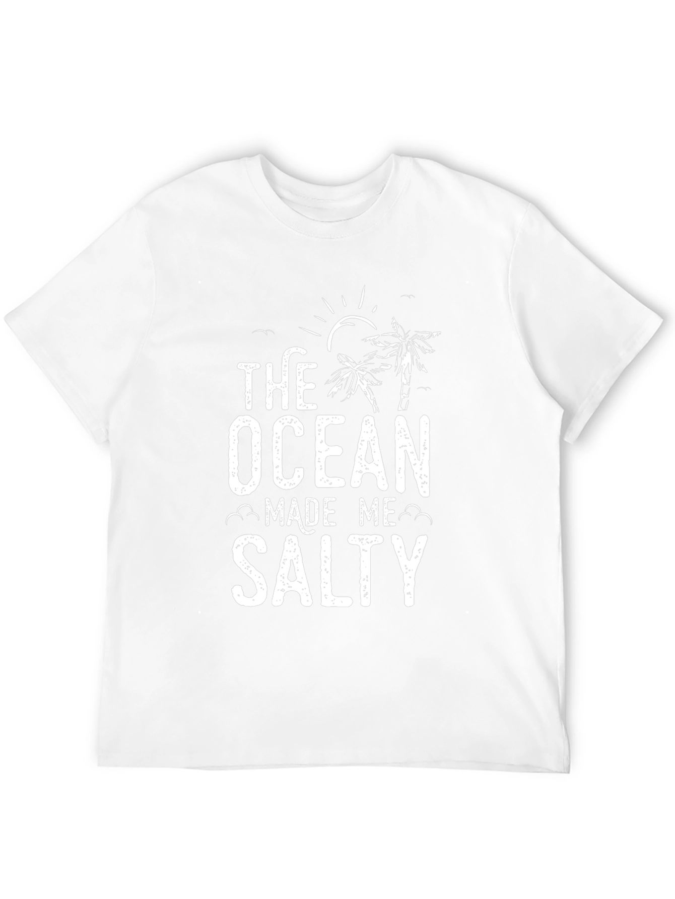 The Ocean Made Me Salty Black Graphic T-Shirt