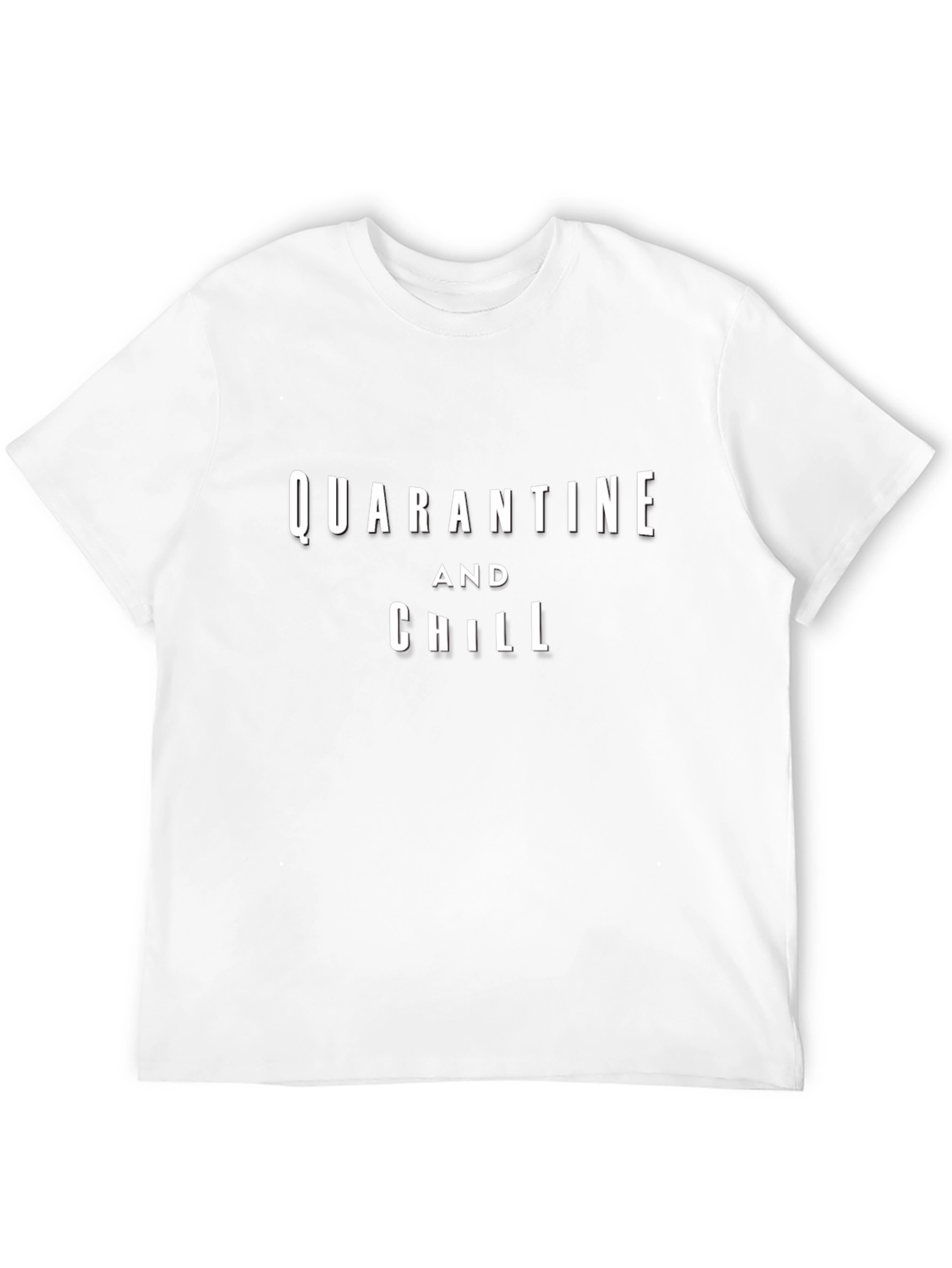 Quarantine and Chill Graphic T-Shirt - Black