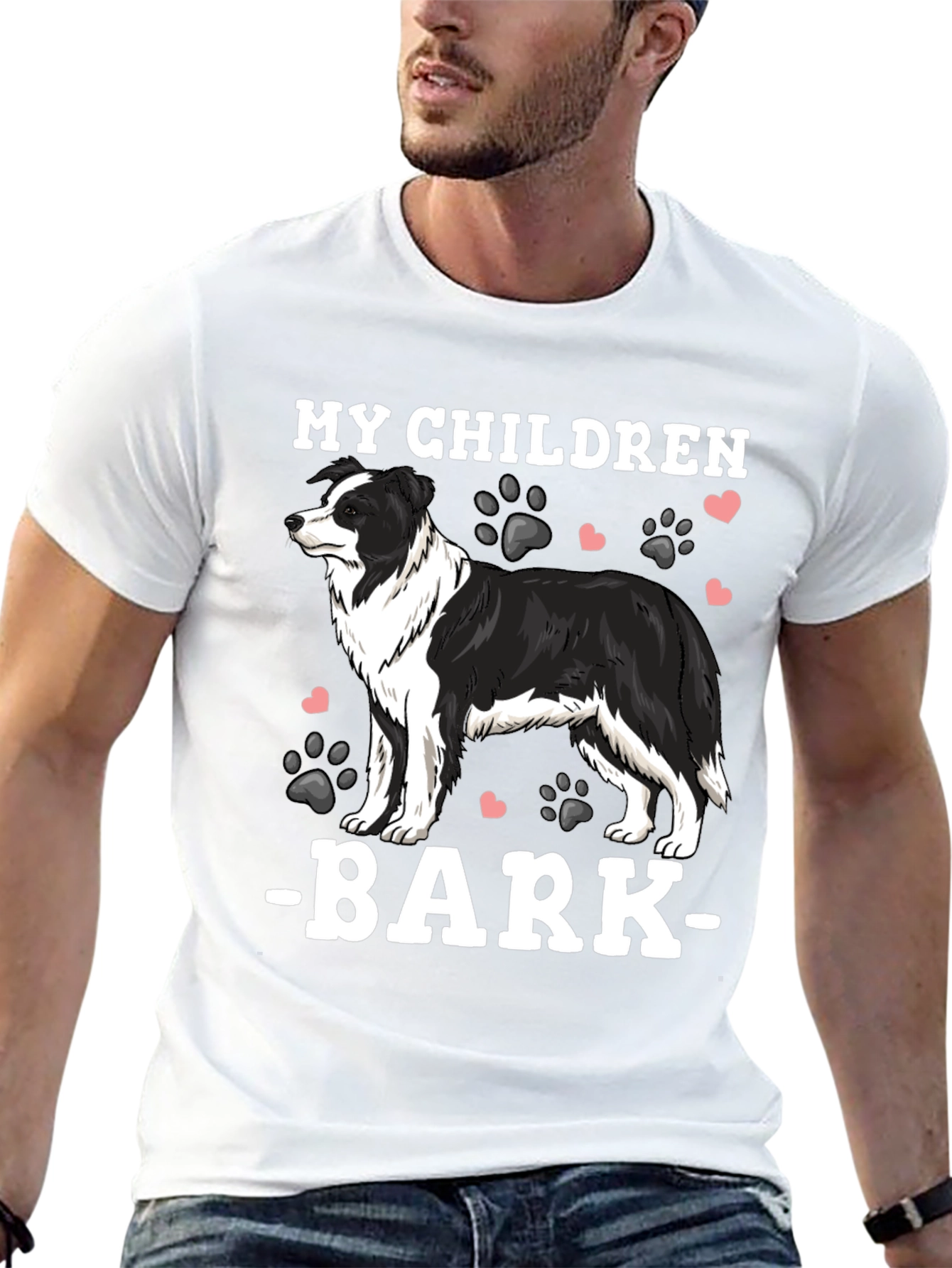 My Children Bark Border Collie T-Shirt