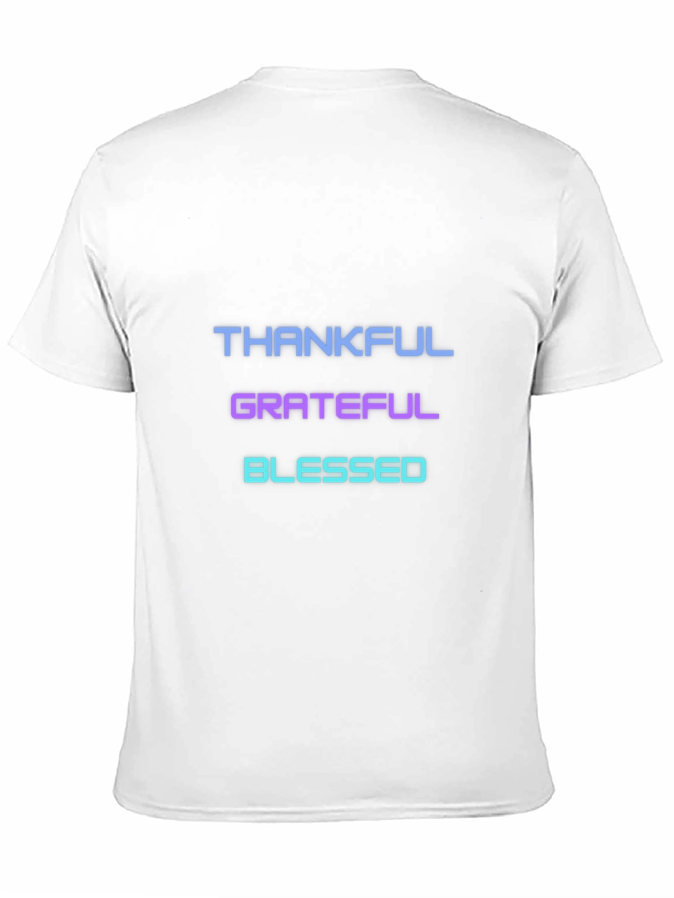 Thankful Grateful Blessed T-Shirt - Black