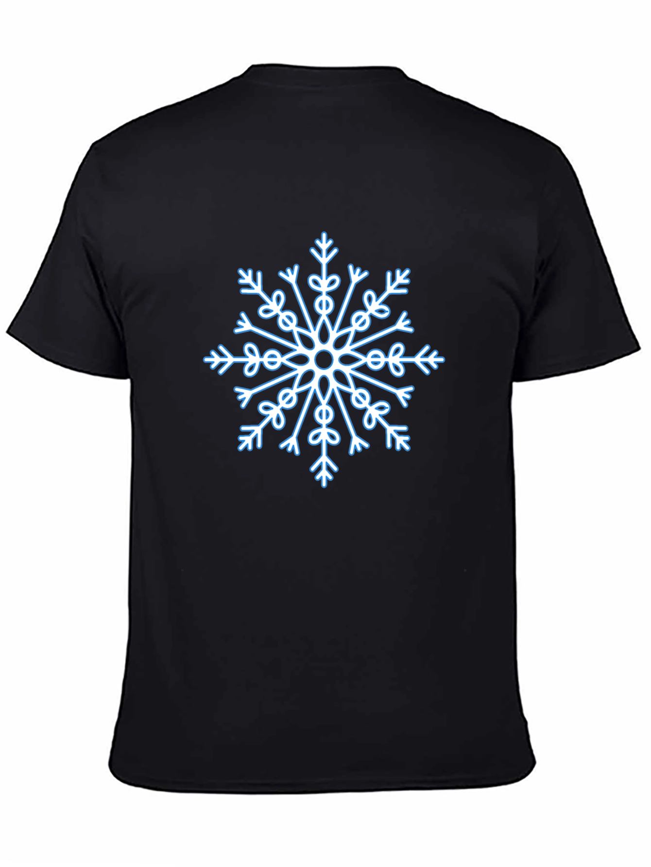 Snowflake Graphic Black T-Shirt