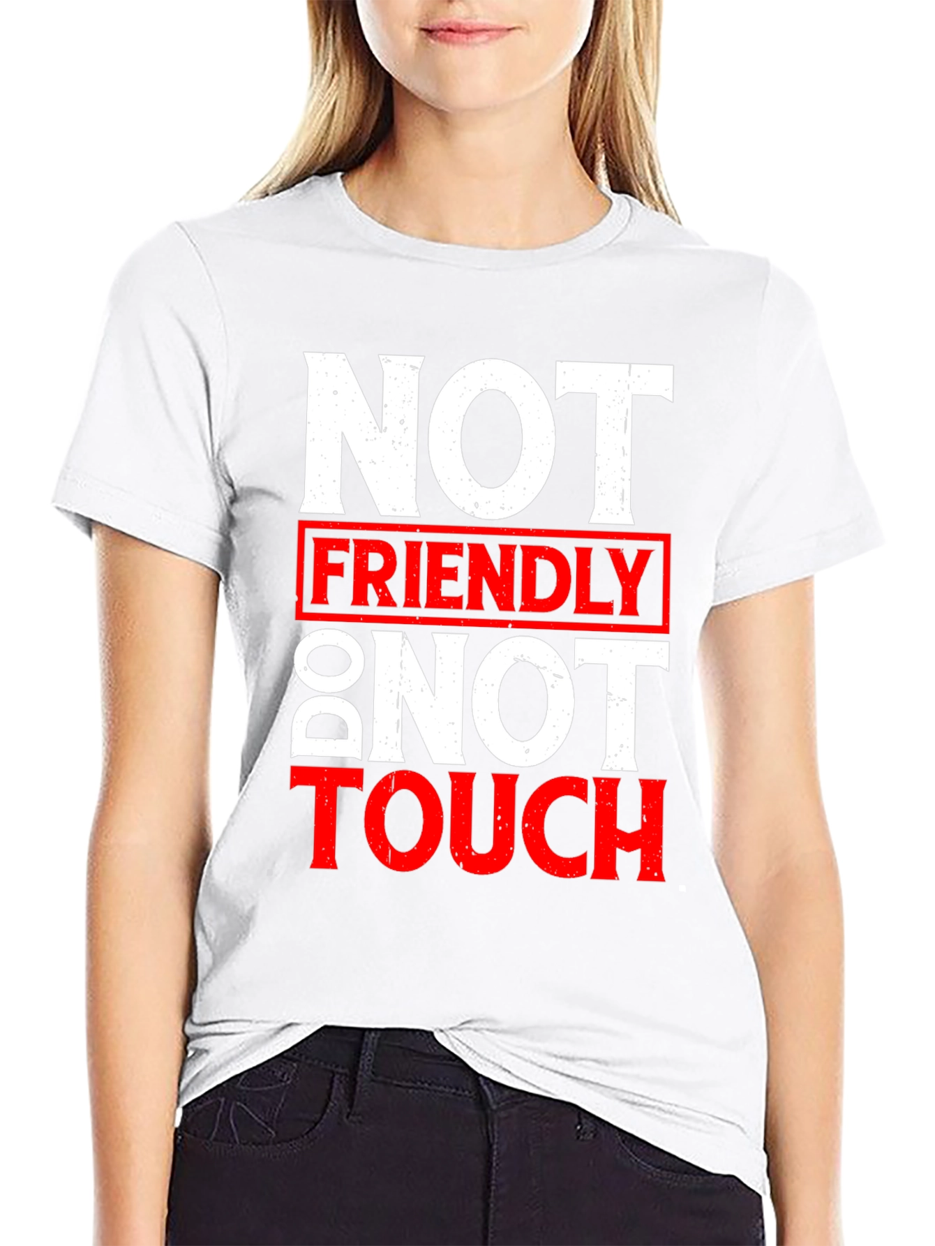 Not Friendly Do Not Touch Graphic T-Shirt