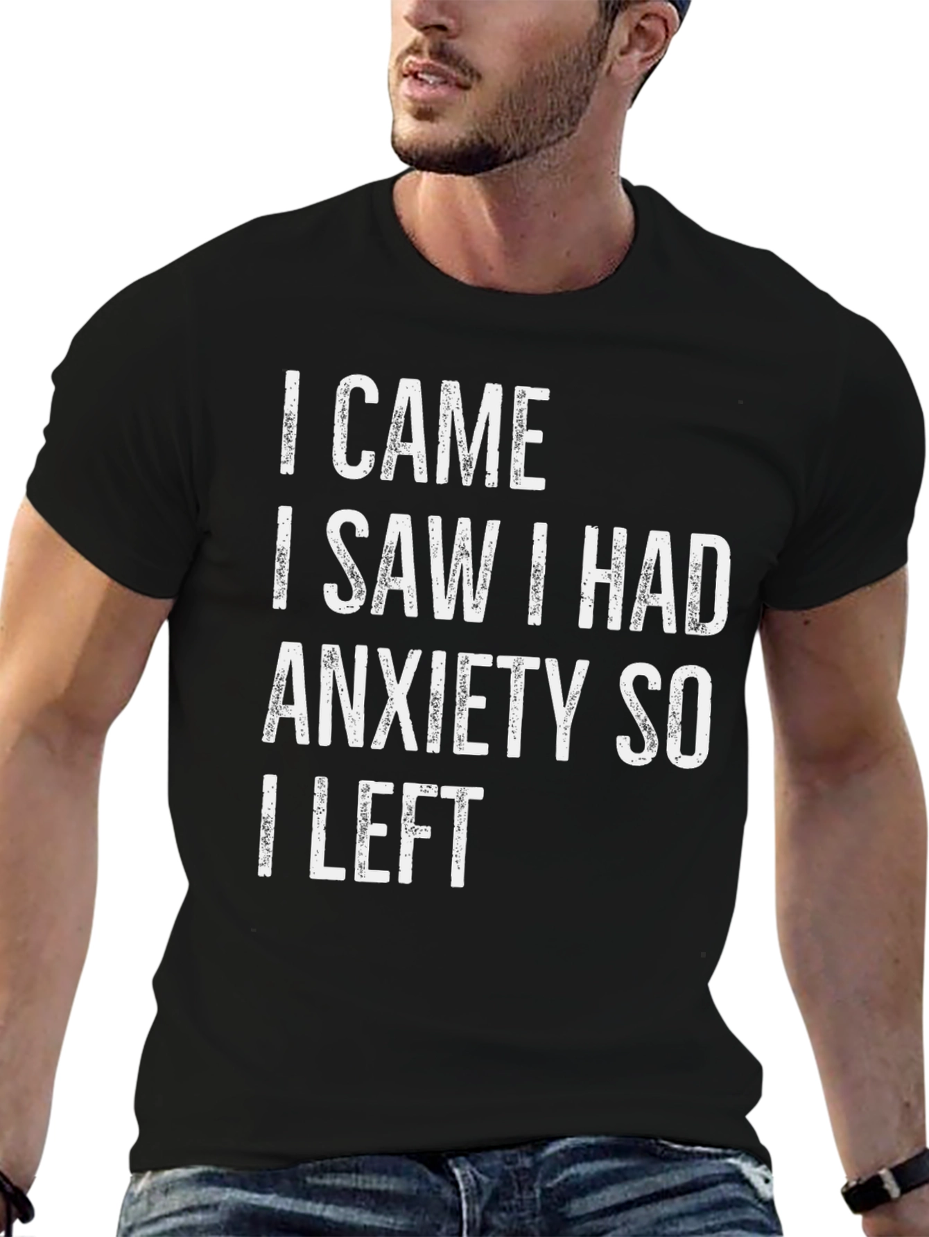 Anxiety Graphic Tee - Funny Slogan T-Shirt
