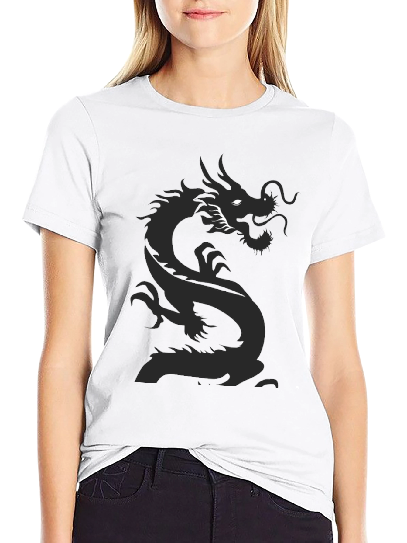 Dragon Graphic Black Tee - Stylish Mens T-Shirt
