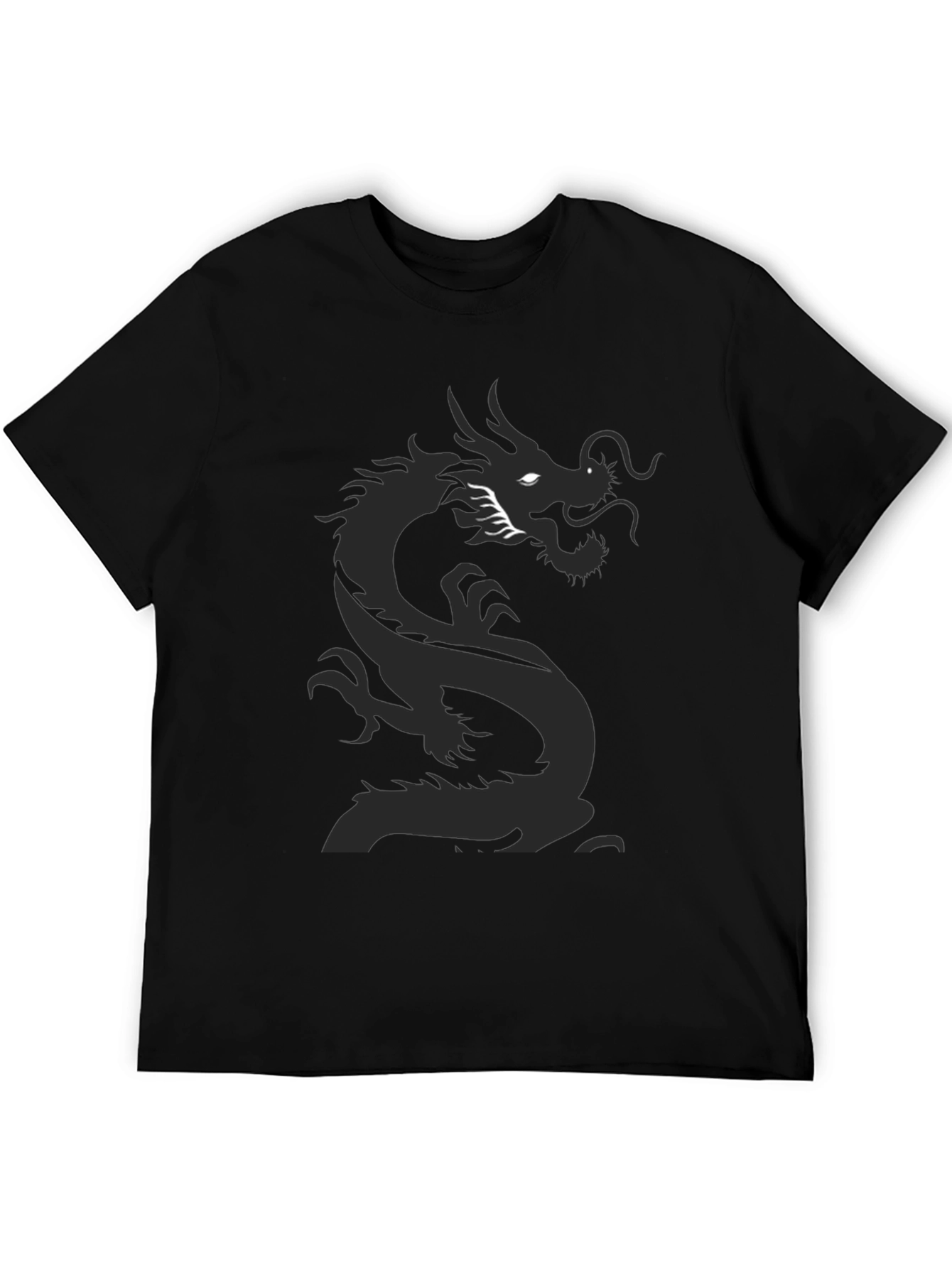 Dragon Graphic Black Tee - Stylish Mens T-Shirt