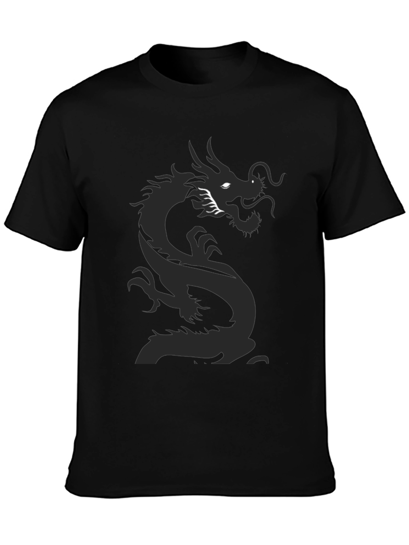 Dragon Graphic Black Tee - Stylish Mens T-Shirt