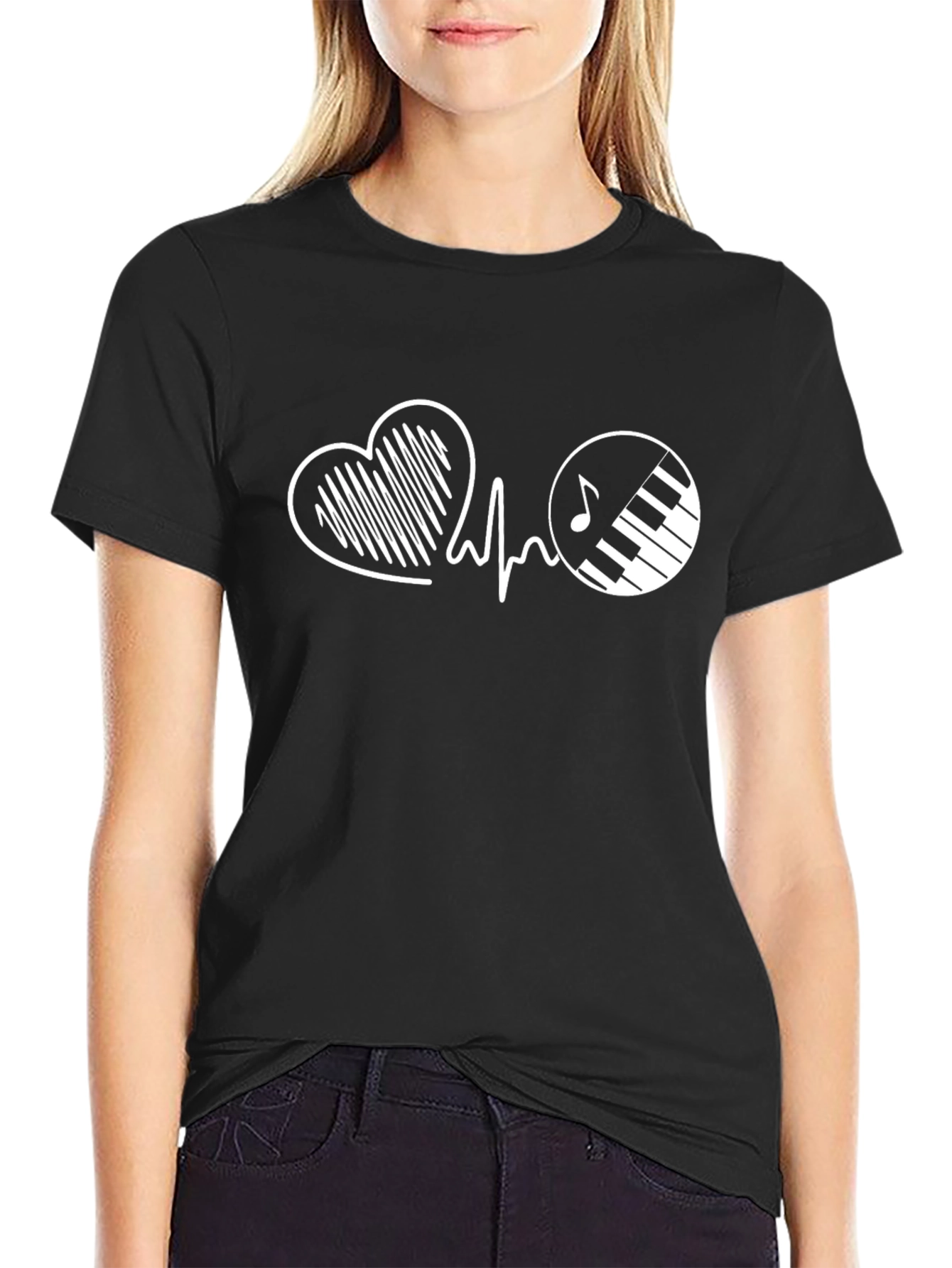 Music Heartbeat Graphic T-Shirt