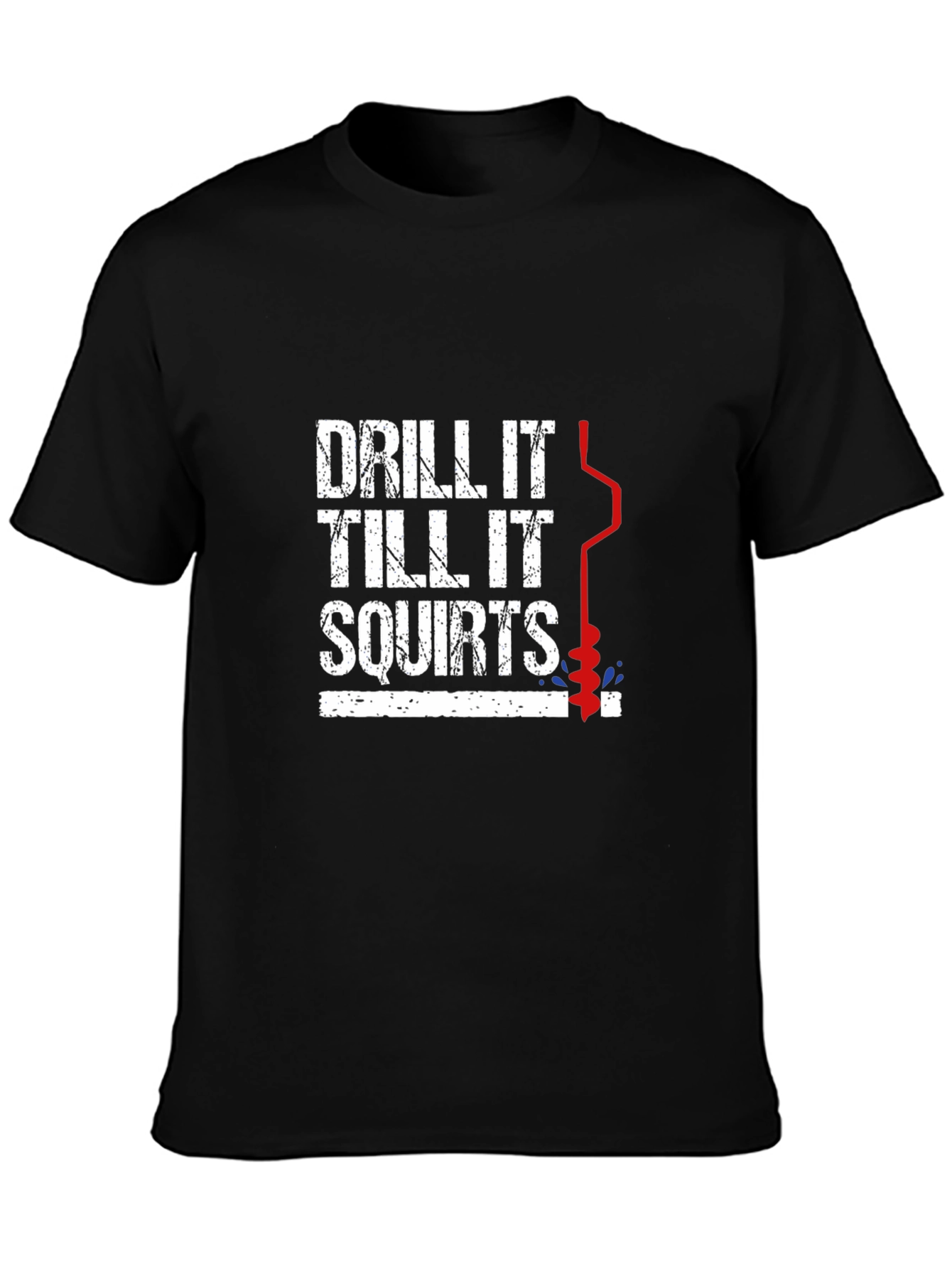 Drill It Ice Fishing Graphic Tee