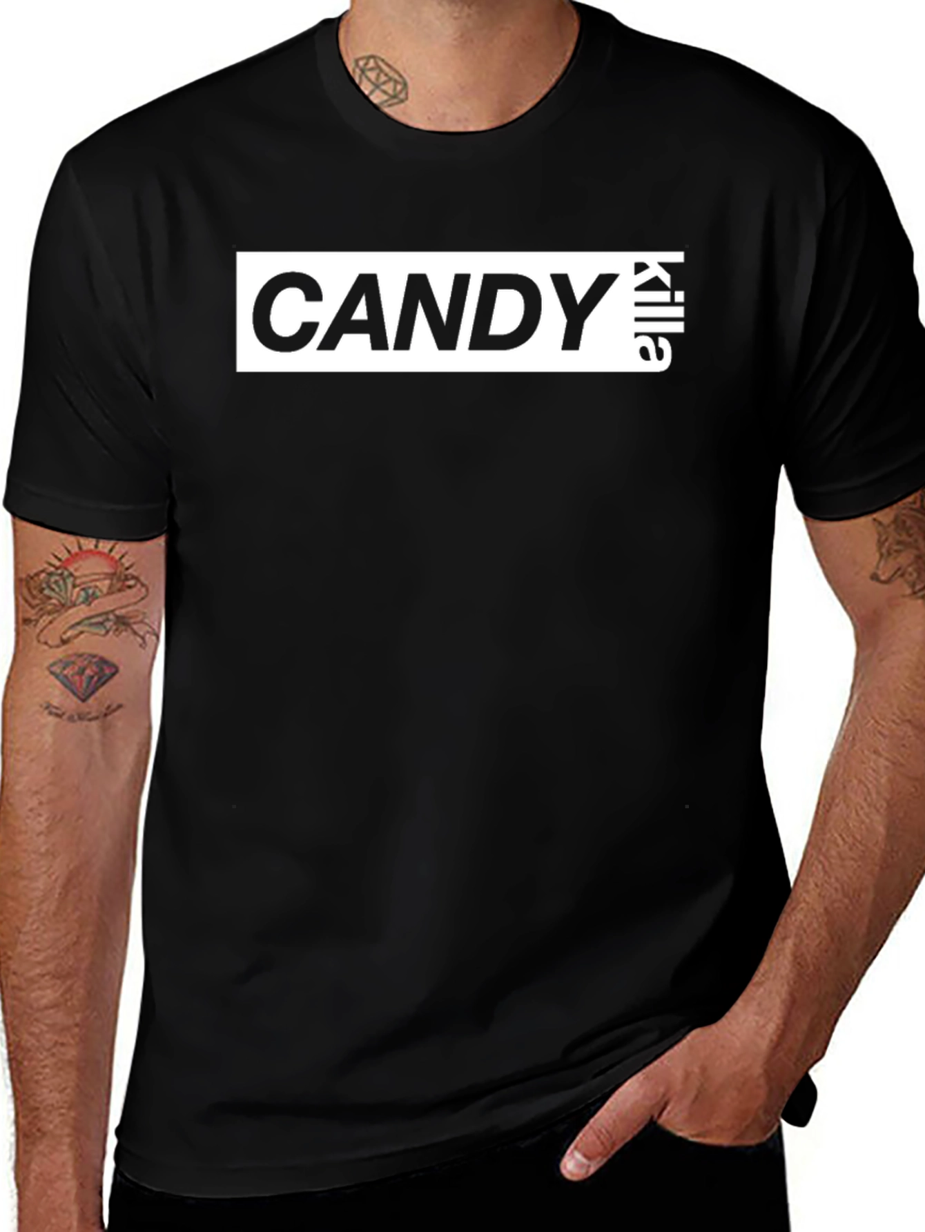 Candy Killa Graphic Tee - Stylish Black T-Shirt
